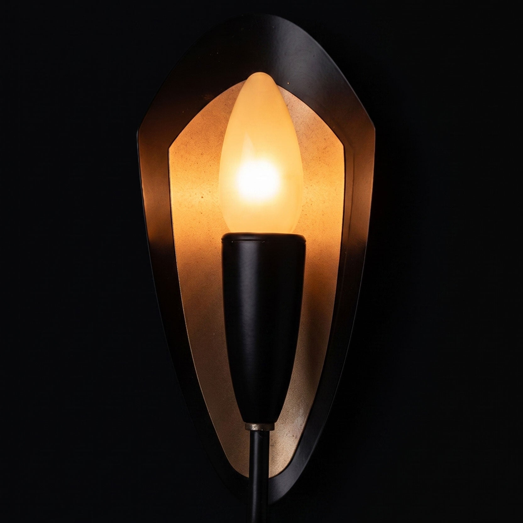 Felix Retro Black Wall Sconce