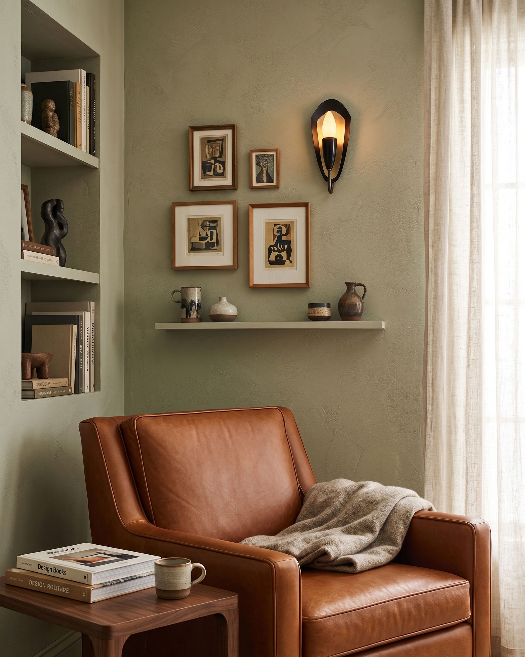 Felix Retro Black Wall Sconce
