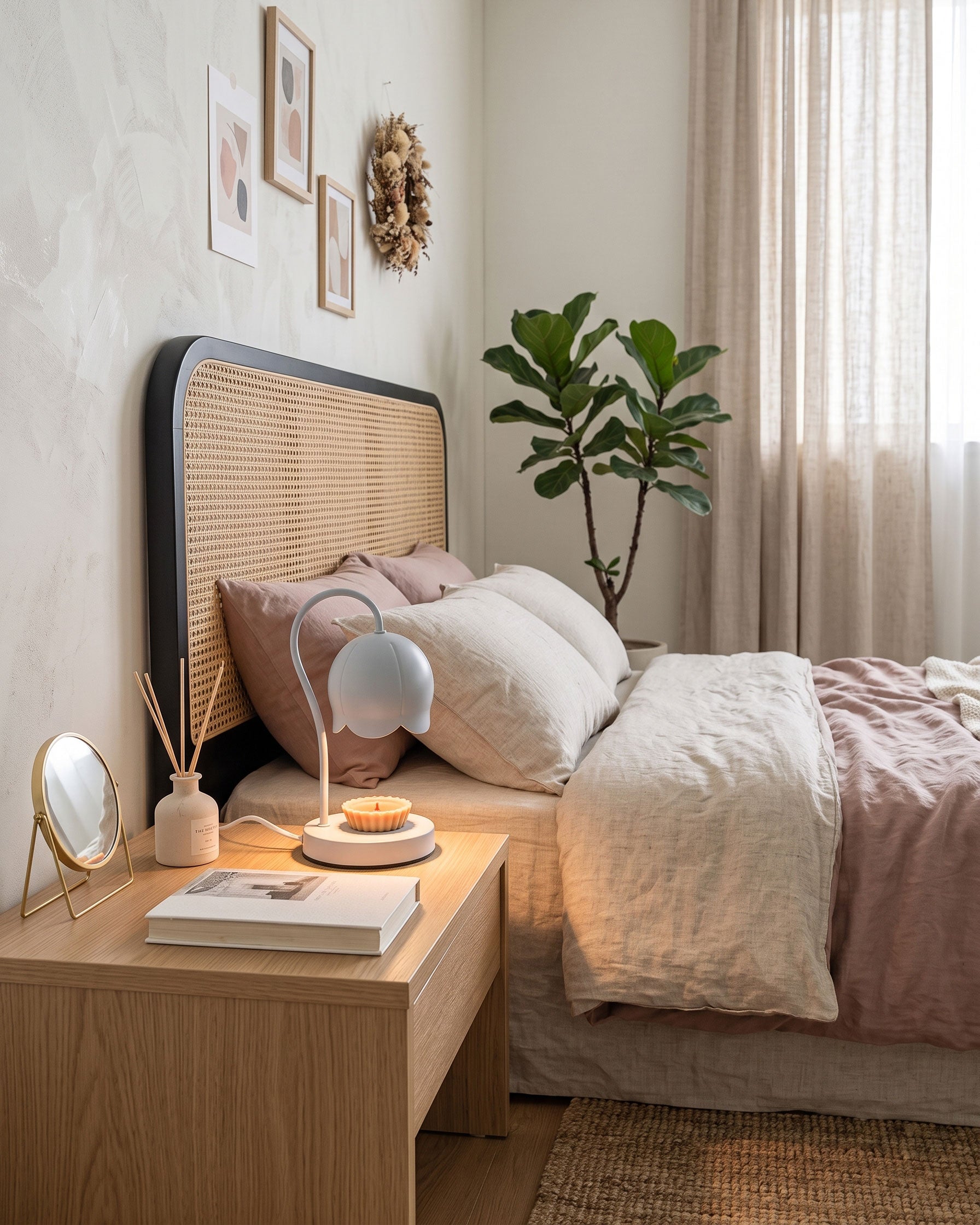 Fia Elegant Curved Table Lamp
