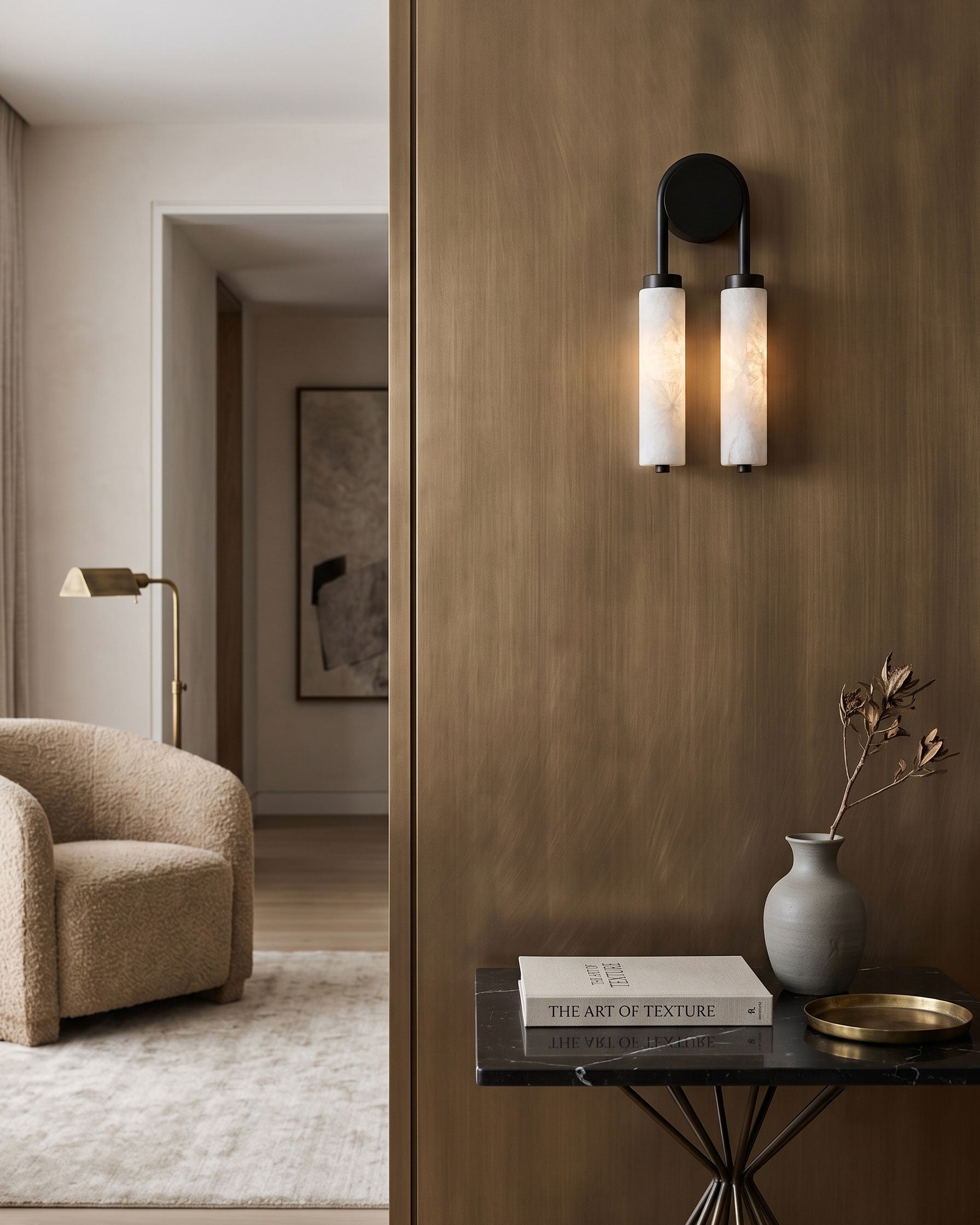 Finnian Minimalist Double Wall Sconce