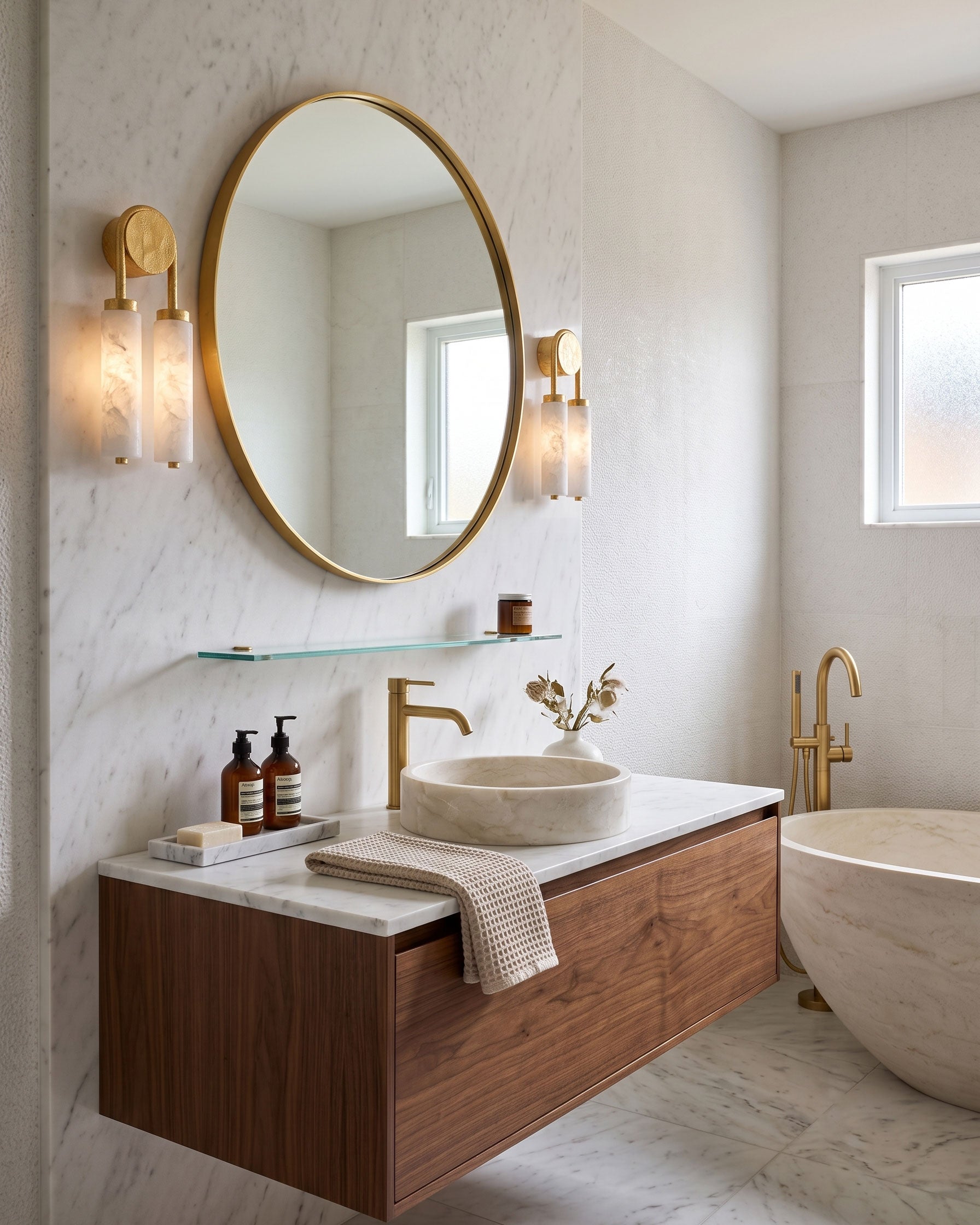 Finnian Minimalist Double Wall Sconce
