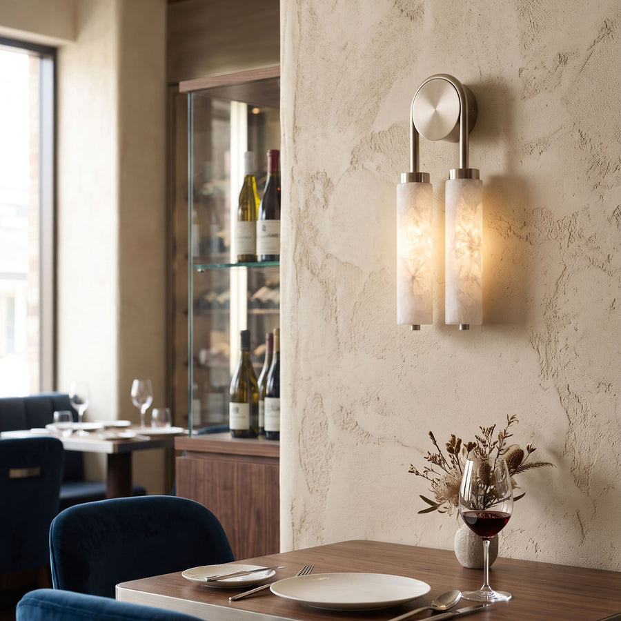 Finnian Minimalist Double Wall Sconce – detail 3