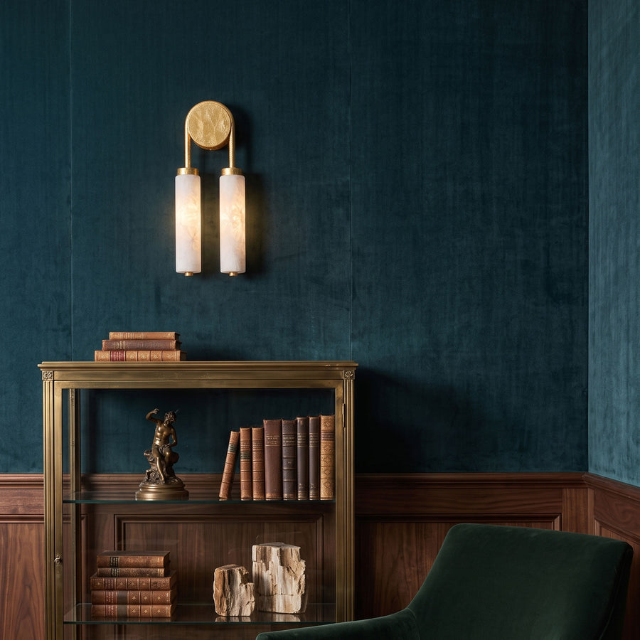 Finnian Minimalist Double Wall Sconce – detail 5