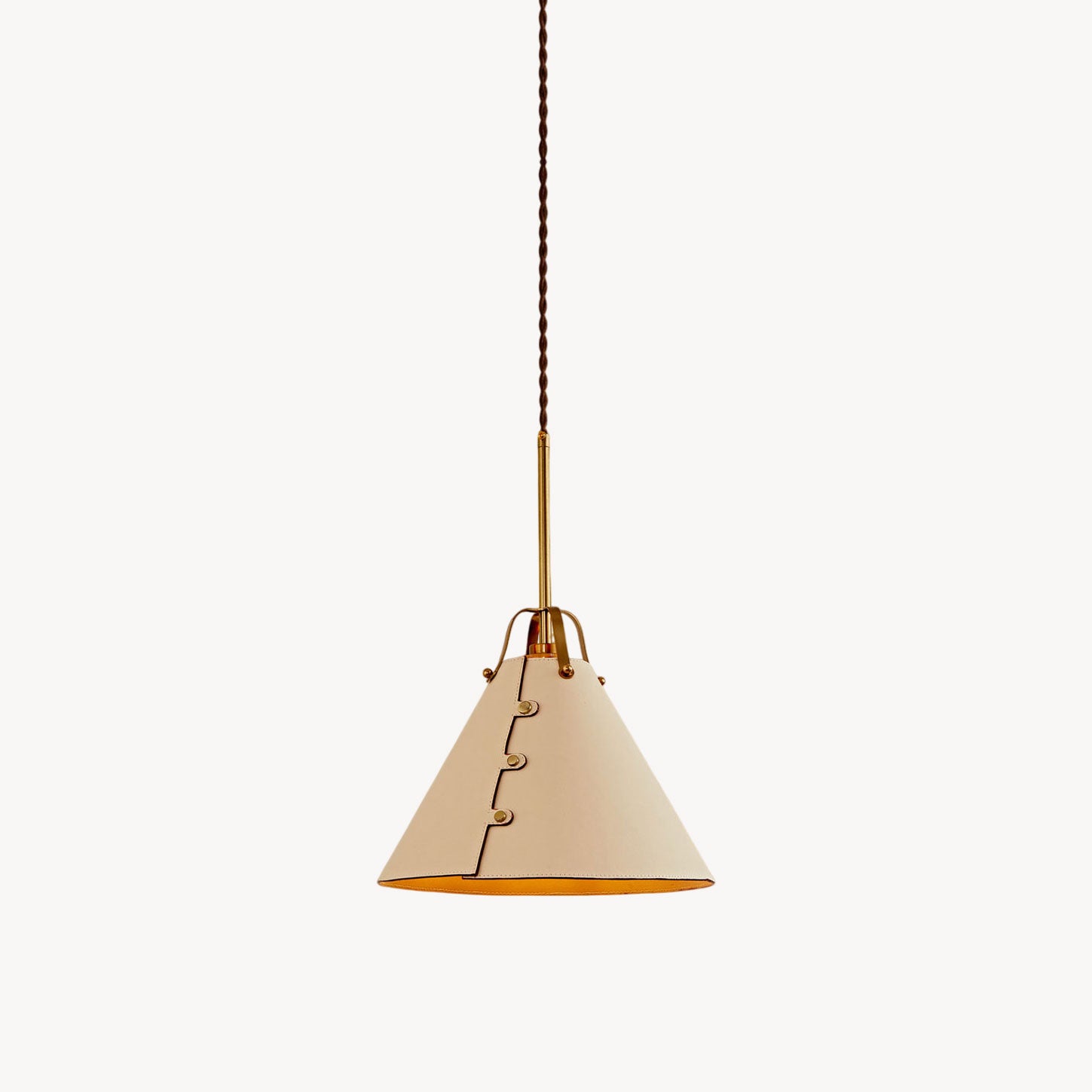 Fintan Stitched Cone Pendant Light