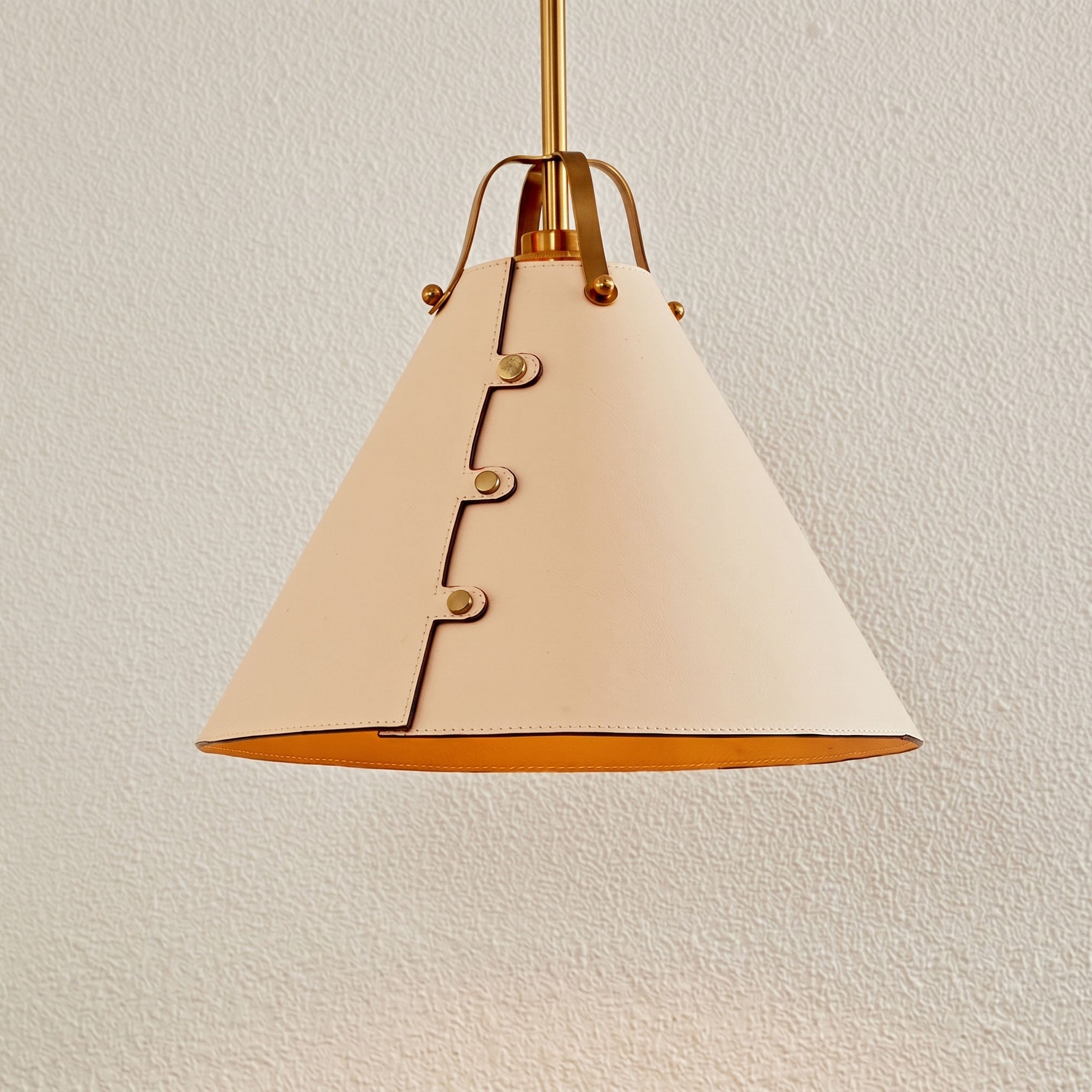 Fintan Stitched Cone Pendant Light