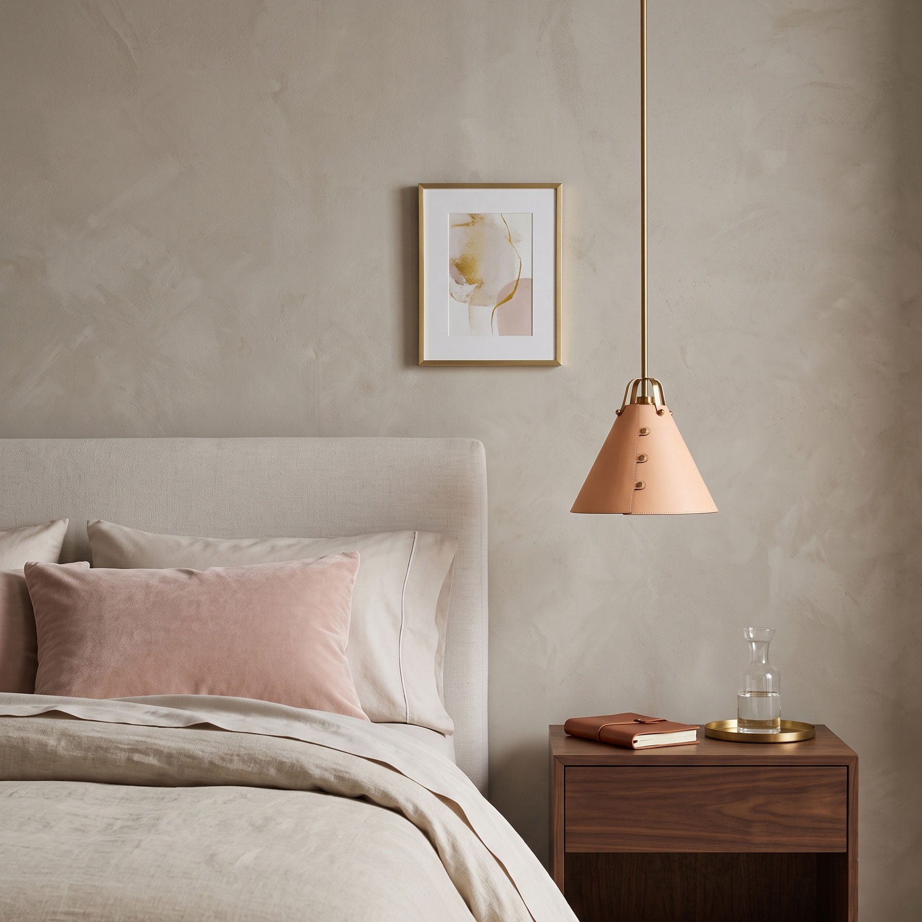 Fintan Stitched Cone Pendant Light