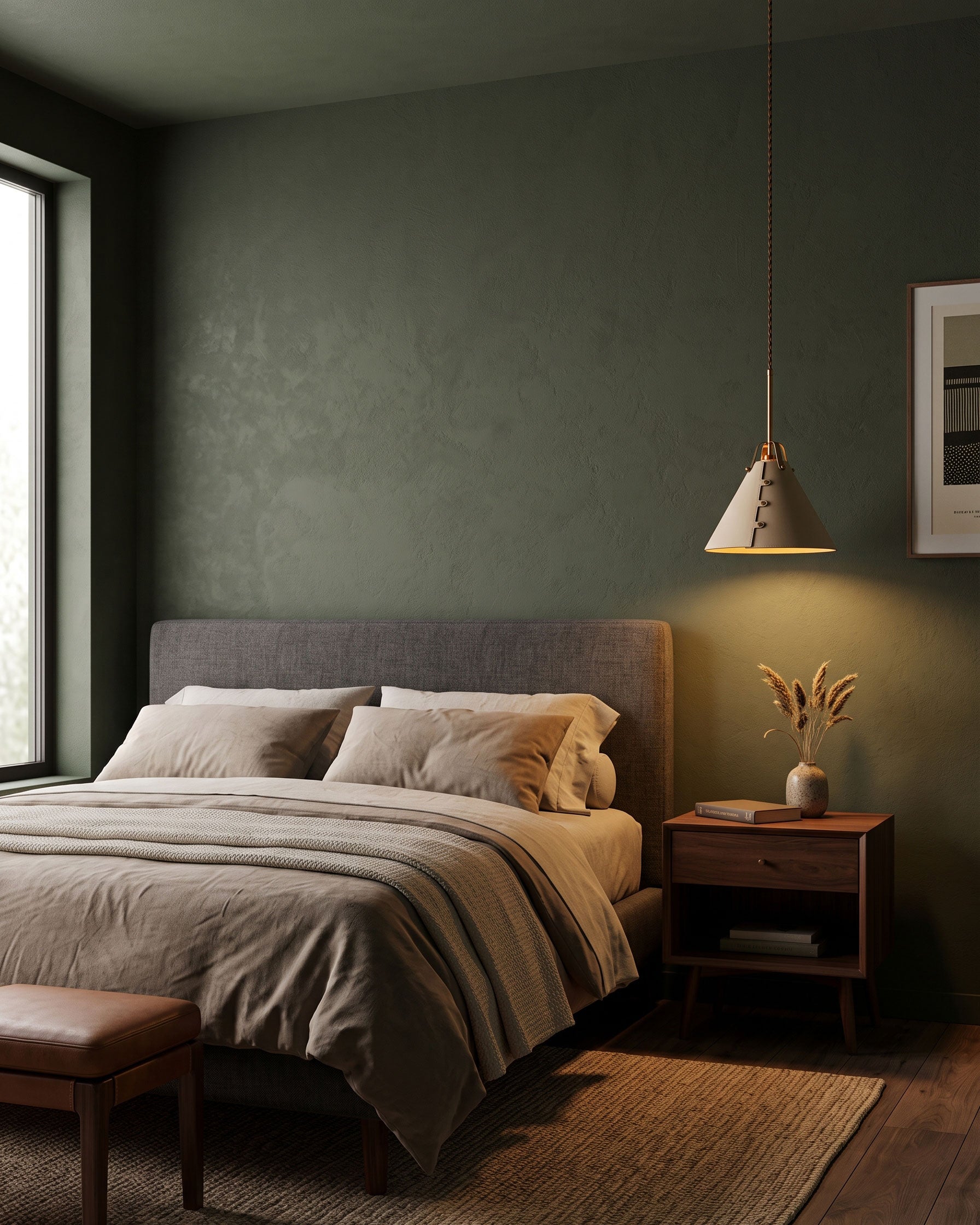 Fintan Stitched Cone Pendant Light