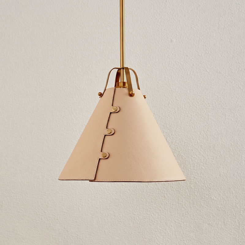 Fintan Stitched Cone Pendant Light