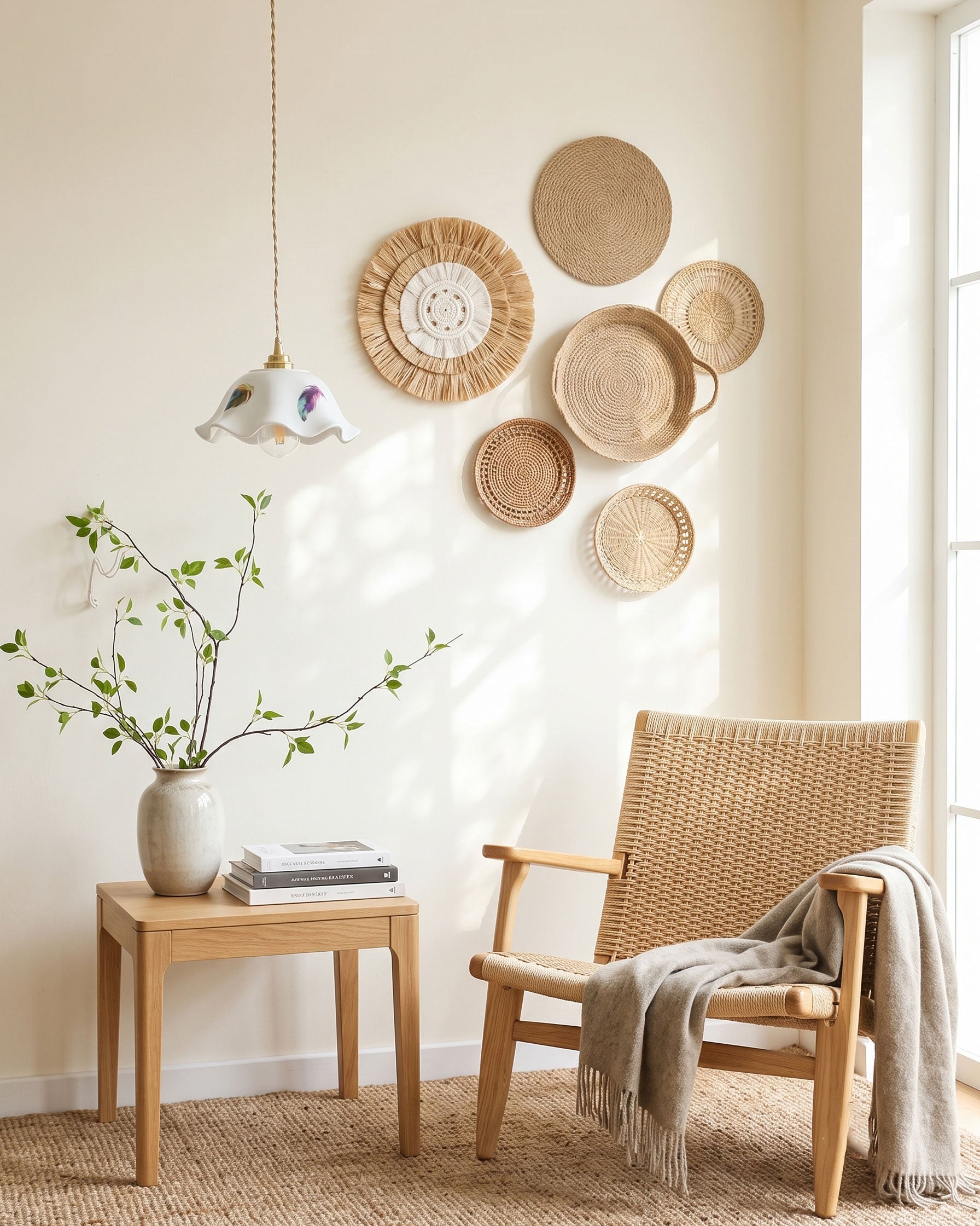 Fiona Hand-Painted Pendant Light