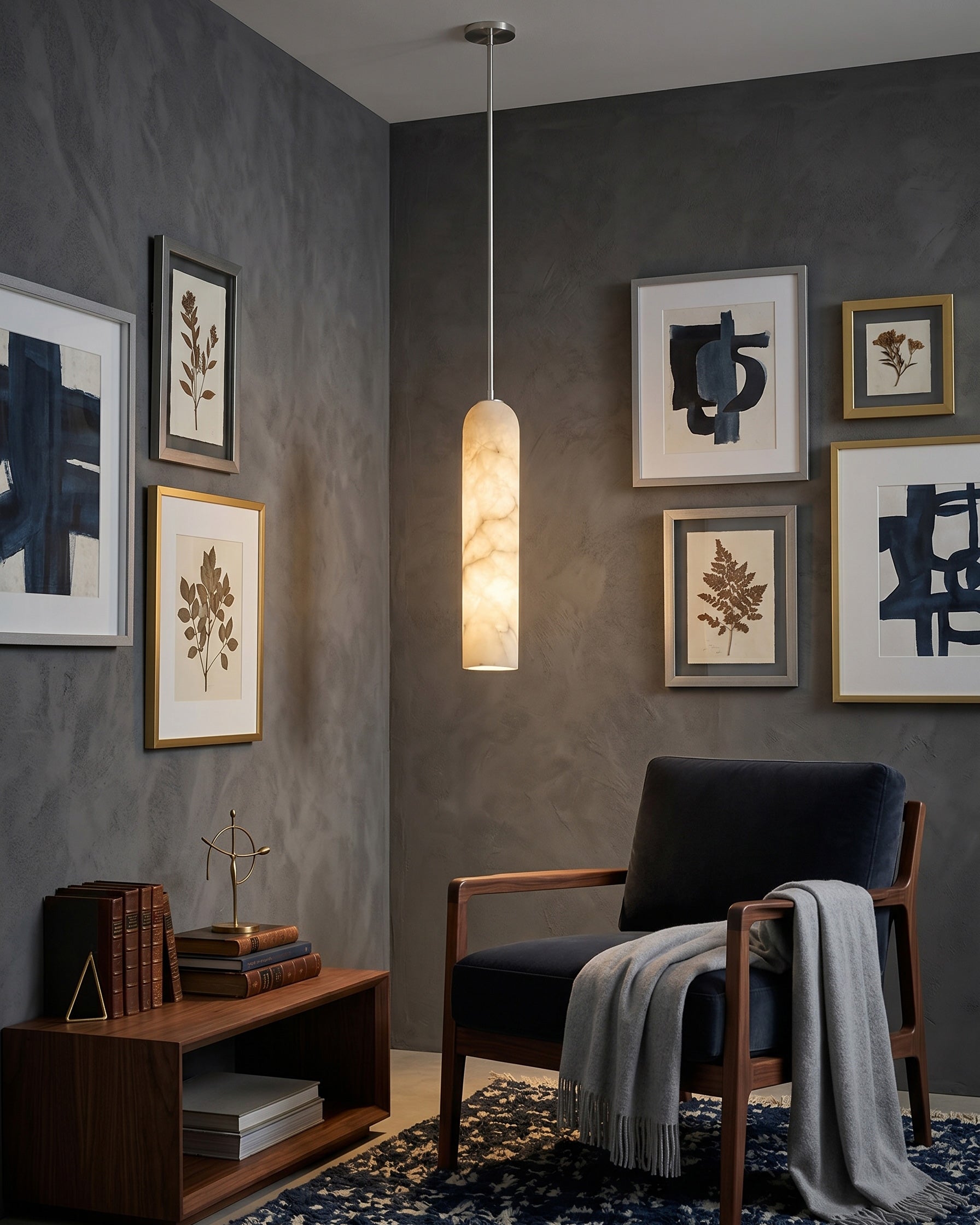 Float Alabaster Pendant Light