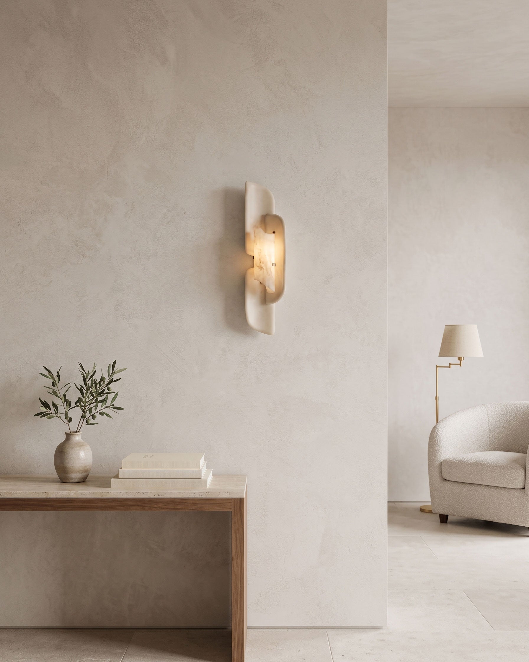 Garrick Alabaster Wall Sconce