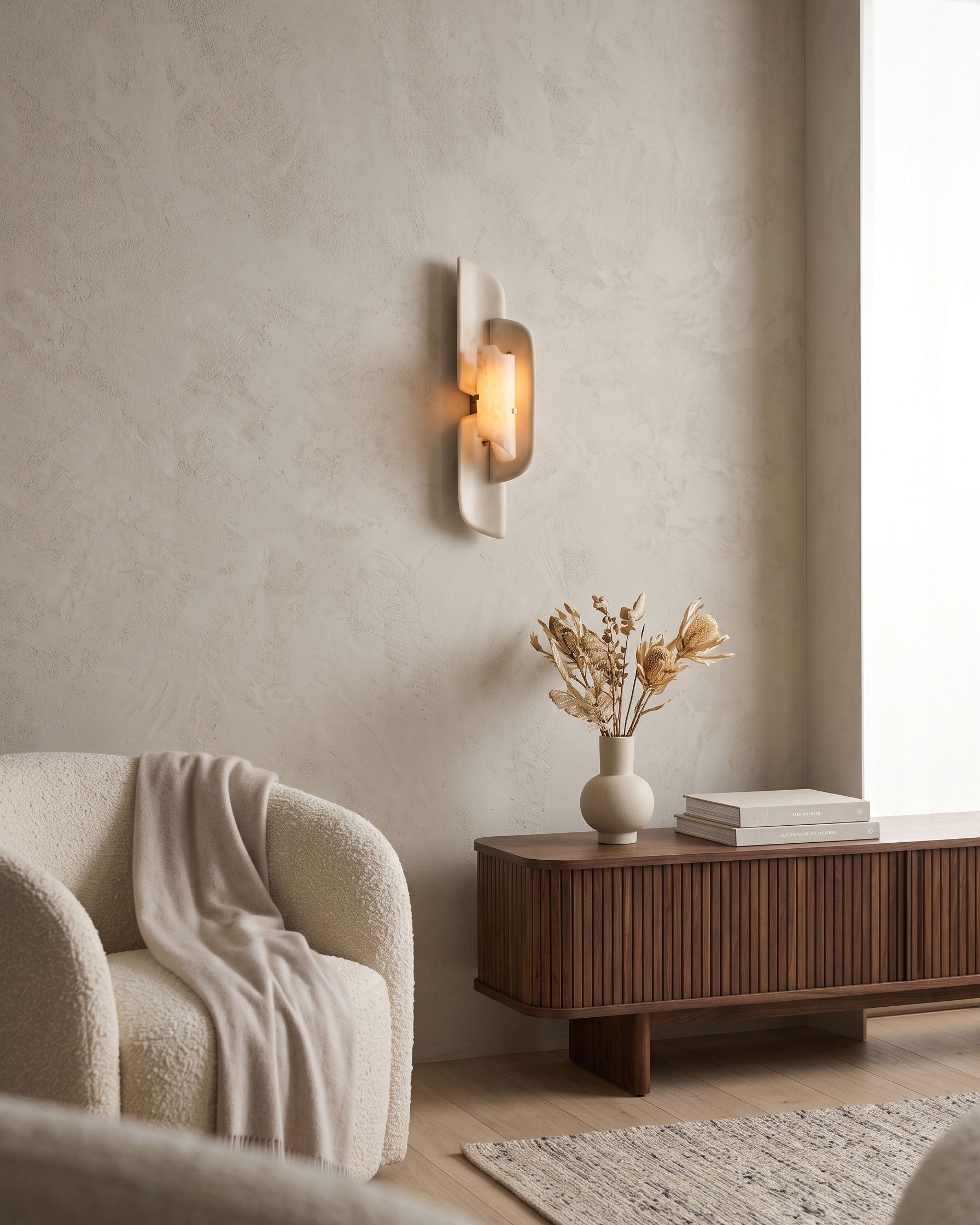Garrick Alabaster Wall Sconce