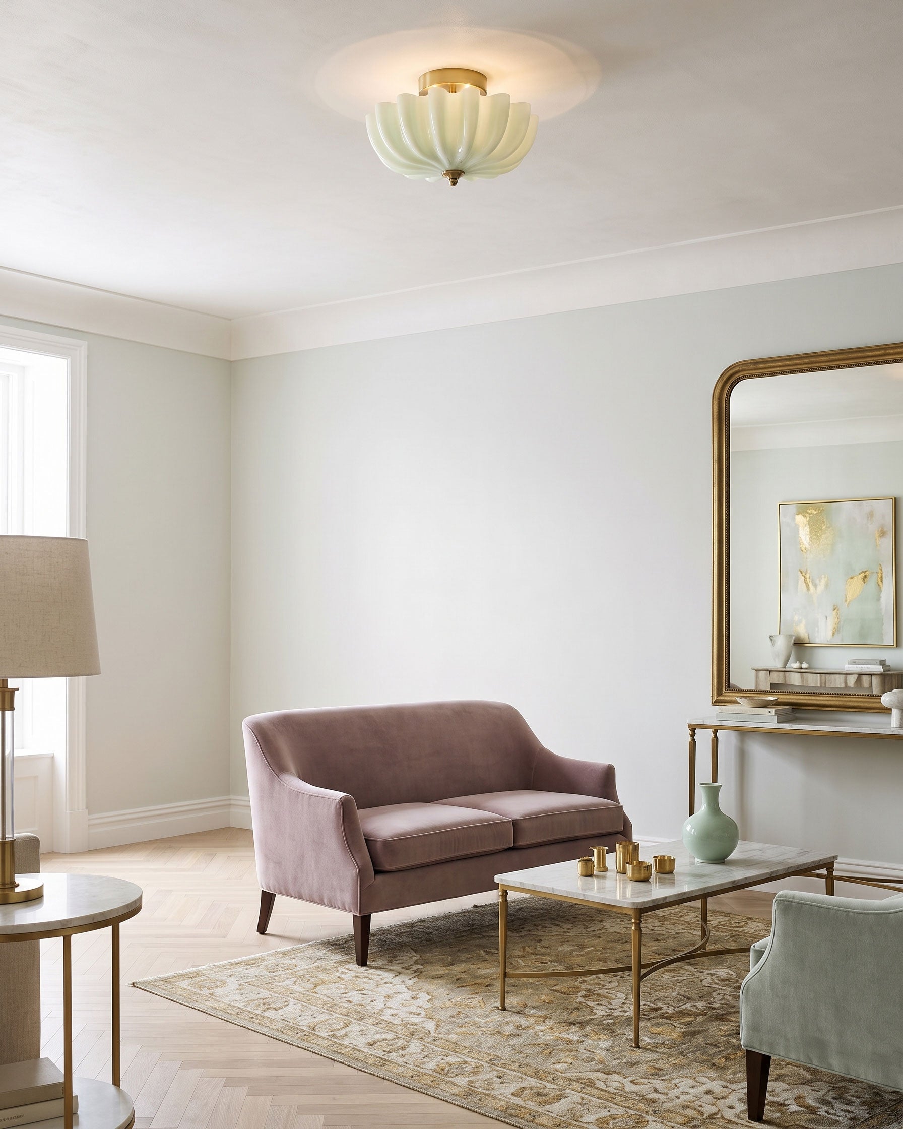 Rayonshine Linnea Scalloped Flush Mount — Detail View 10