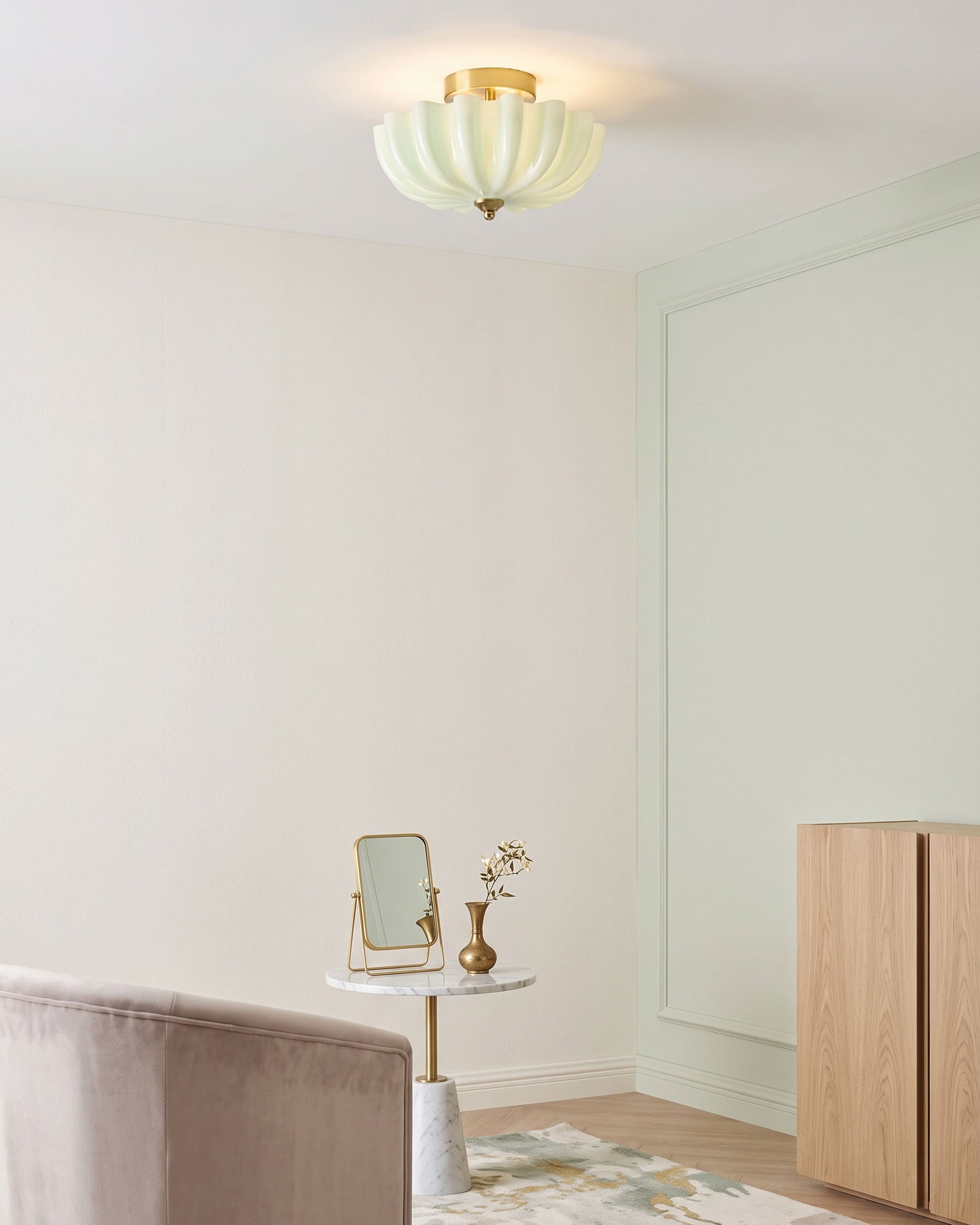 Rayonshine Linnea Scalloped Flush Mount — Detail View 11