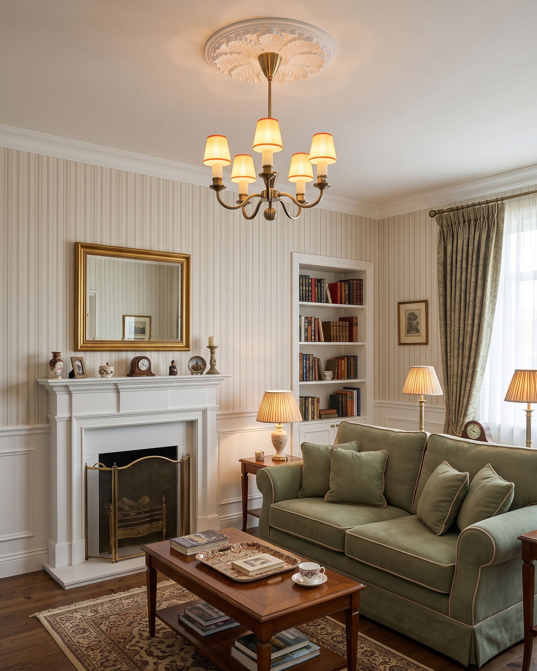 Gentry Opal Shade Chandelier