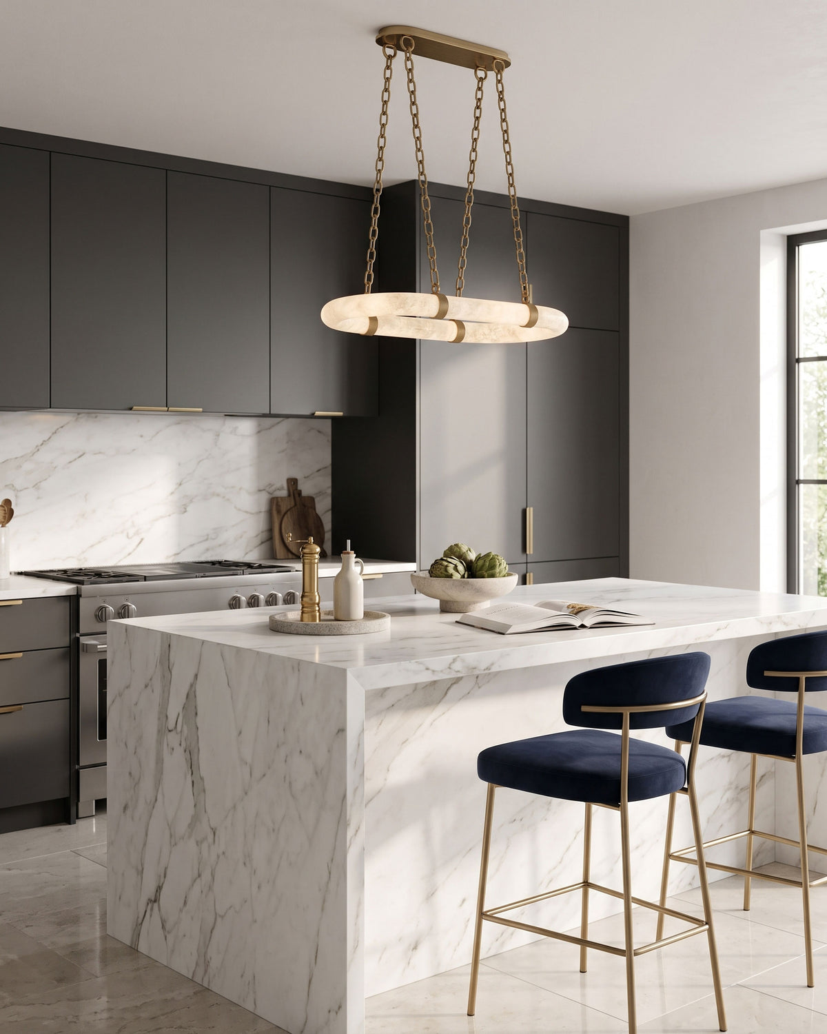 Hadley Floating Alabaster Chandelier