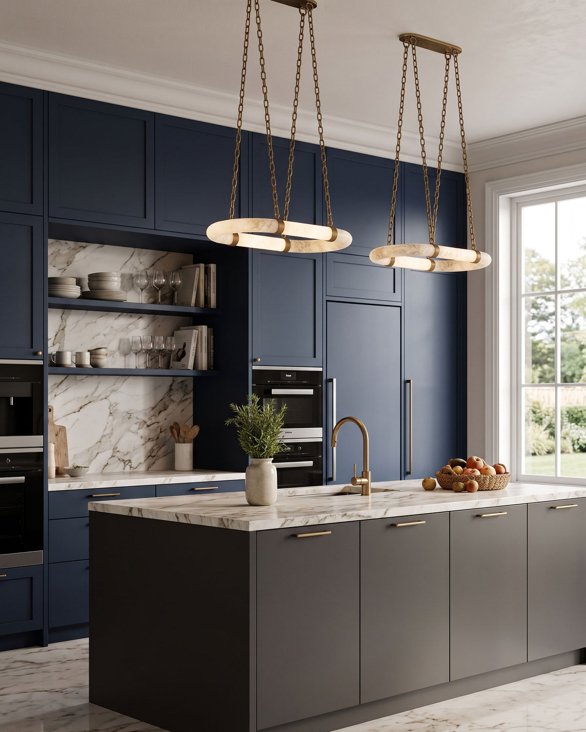 Hadley Floating Alabaster Chandelier