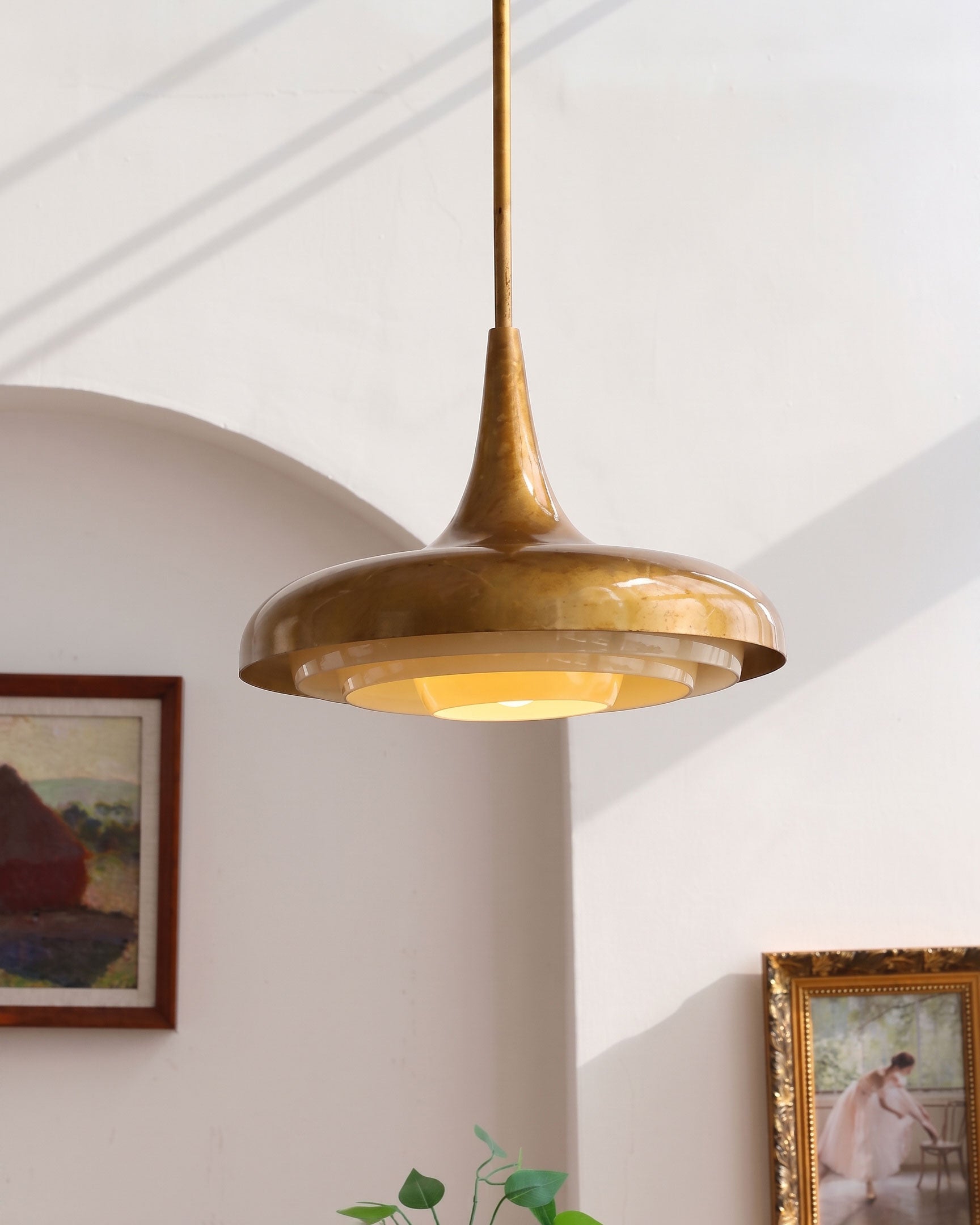Harlan Opal Tiered Pendant Light
