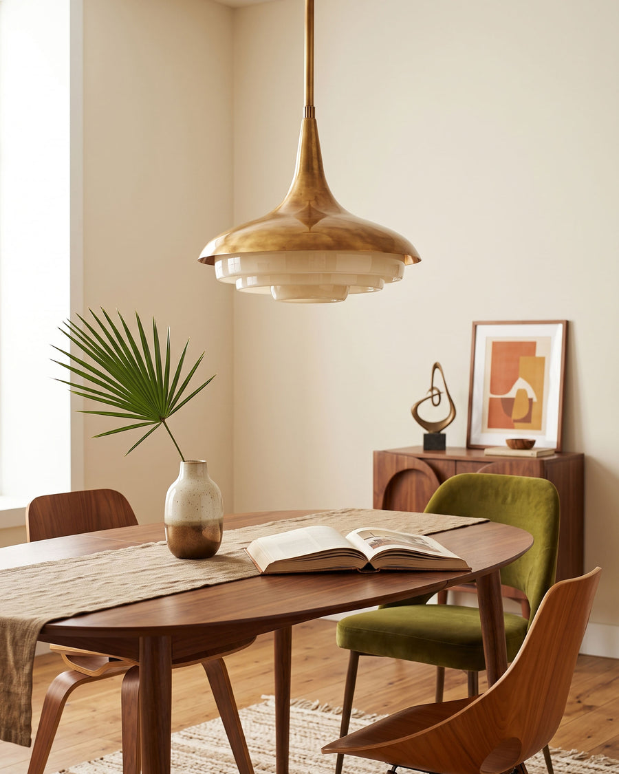 Harlan Opal Tiered Pendant Light – detail 8