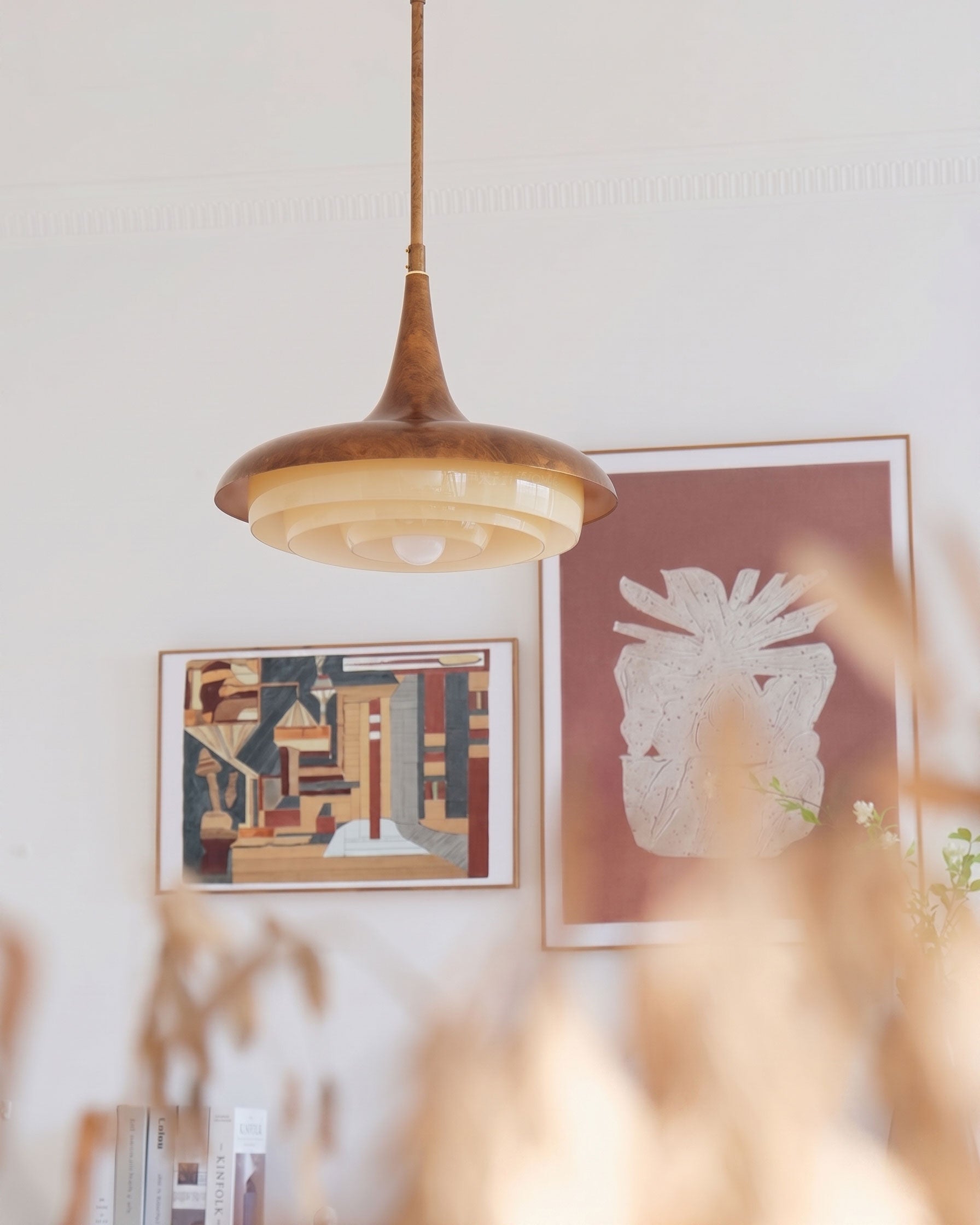 Harlan Opal Tiered Pendant Light