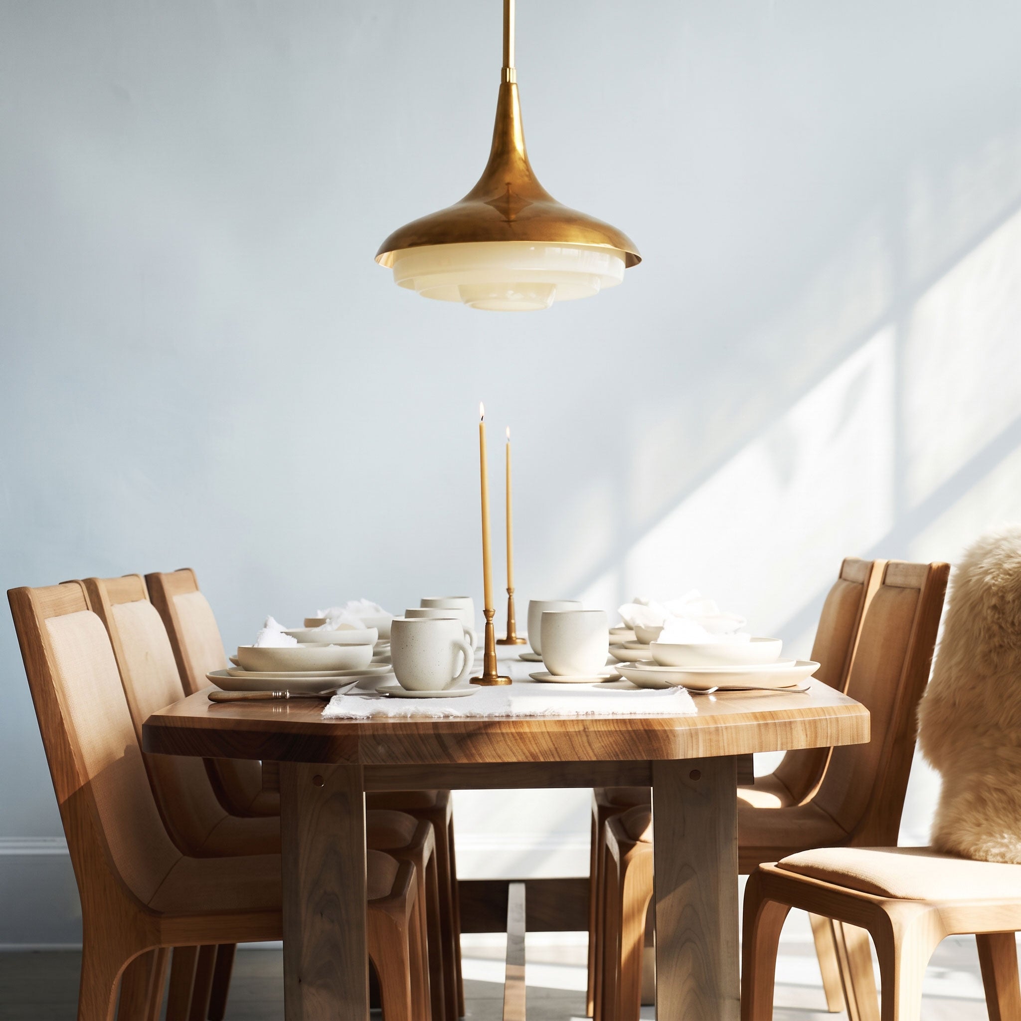 Harlan Opal Tiered Pendant Light