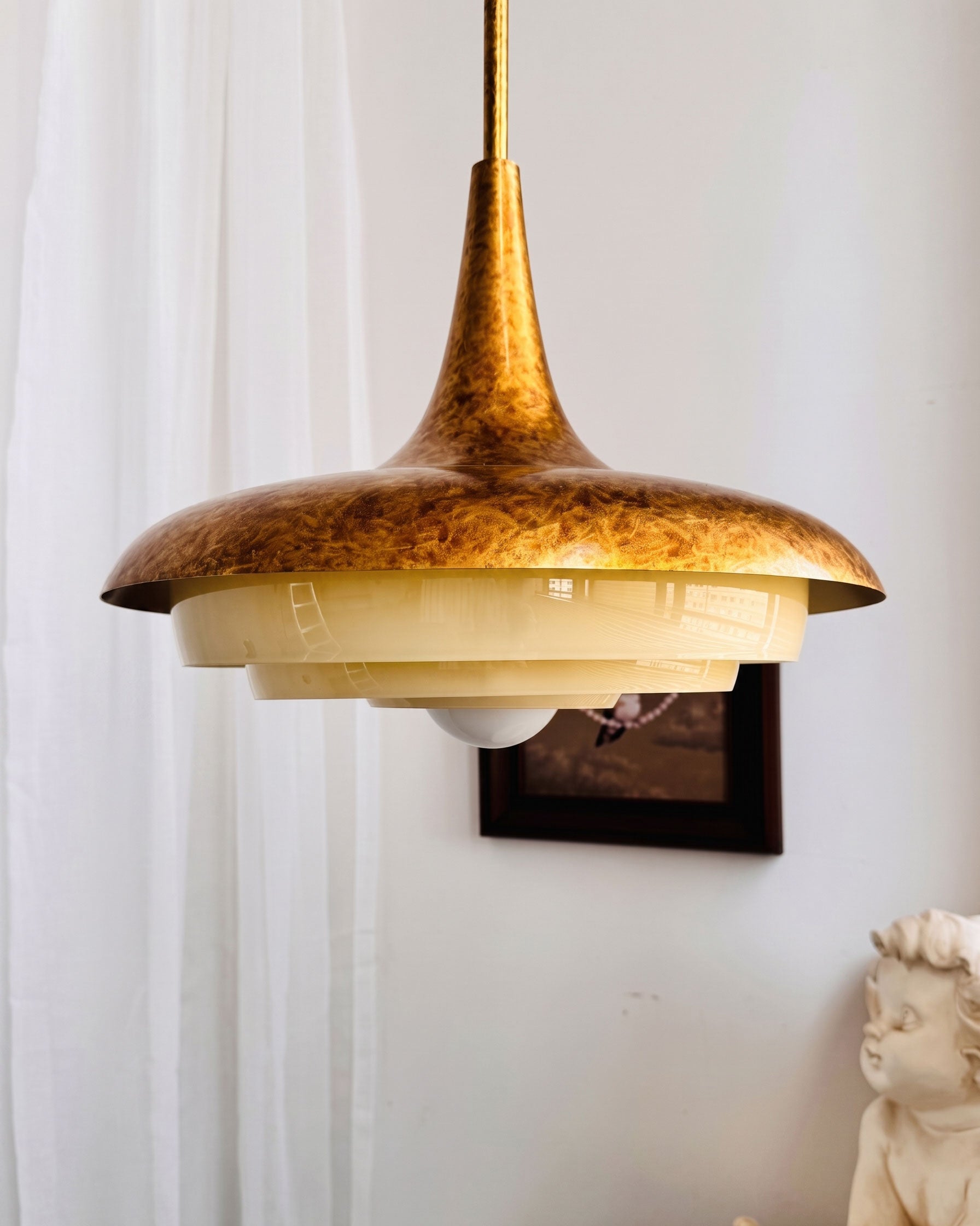 Harlan Opal Tiered Pendant Light