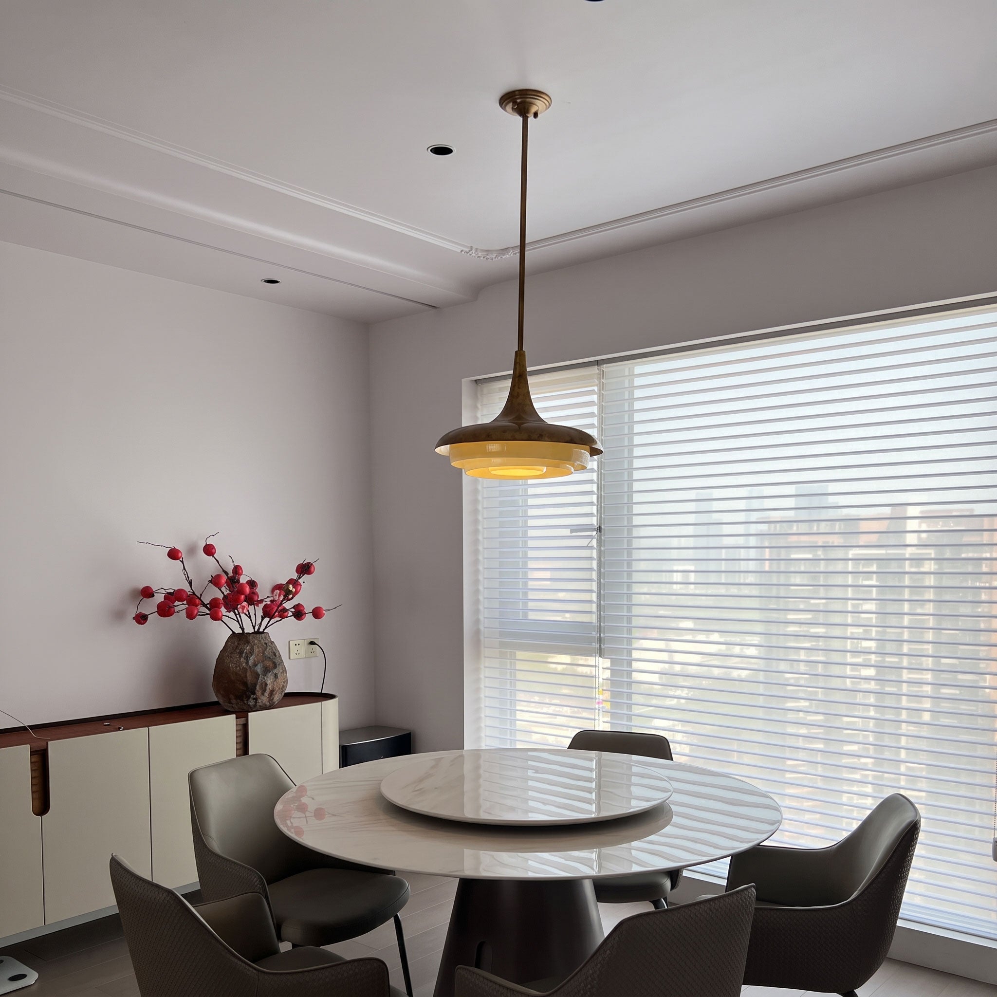 Harlan Opal Tiered Pendant Light