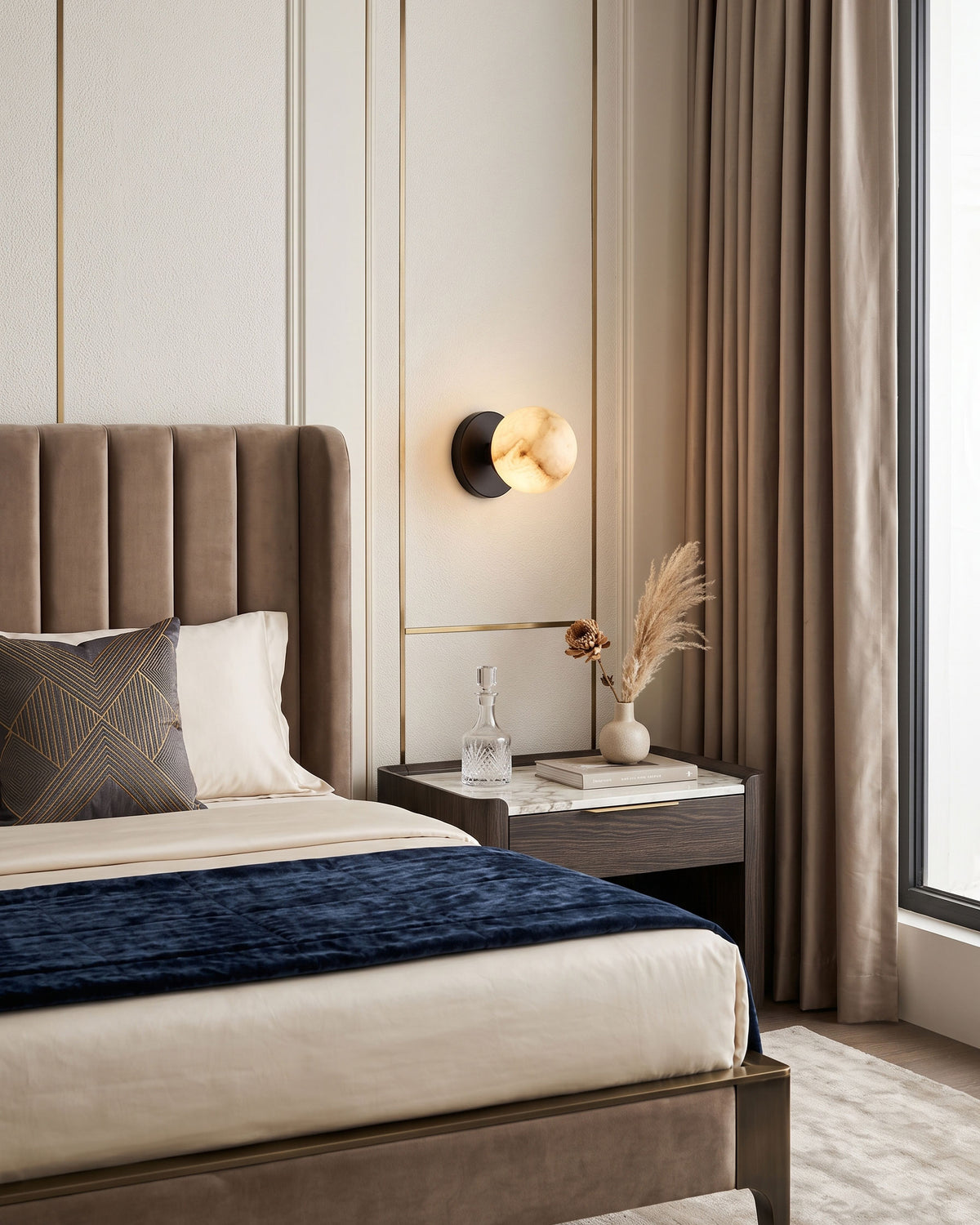 Harris Alabaster Globe Wall Sconce – detail 13