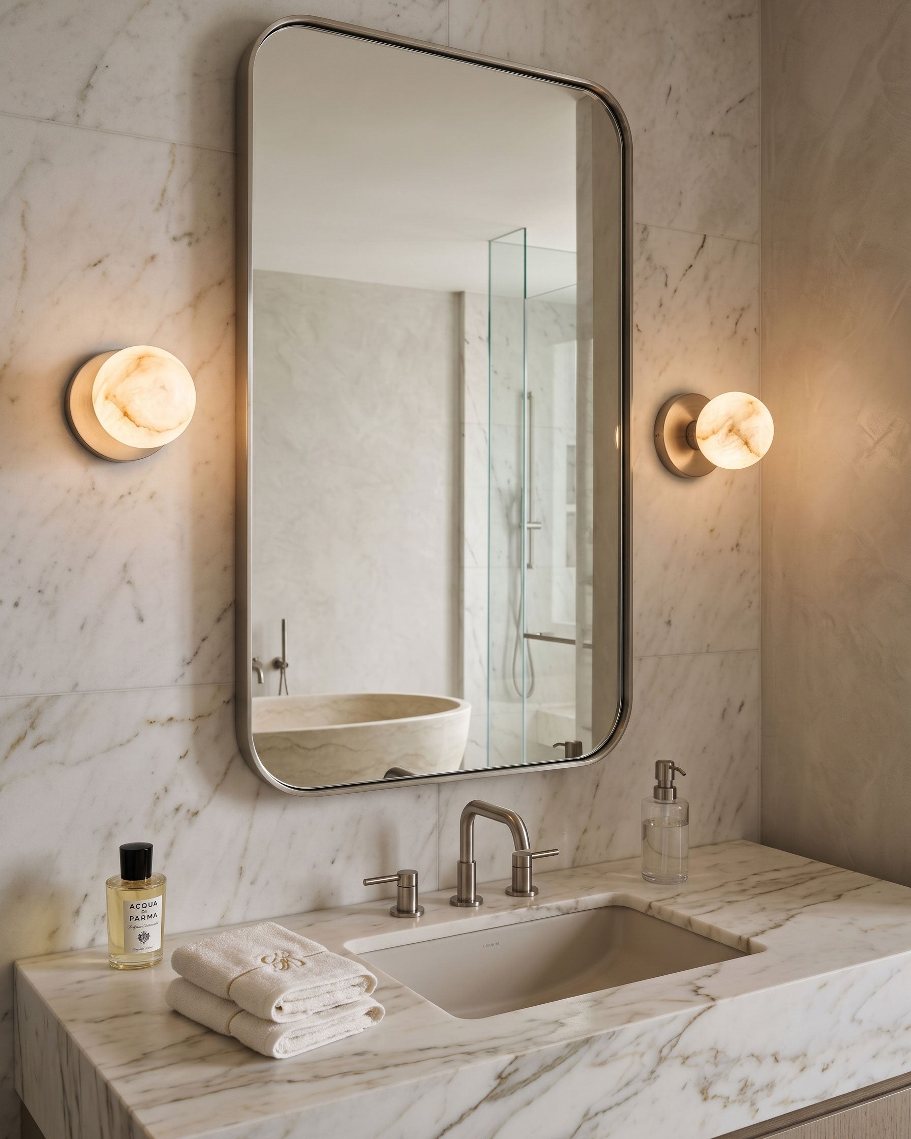 Harris Alabaster Globe Wall Sconce – detail 12