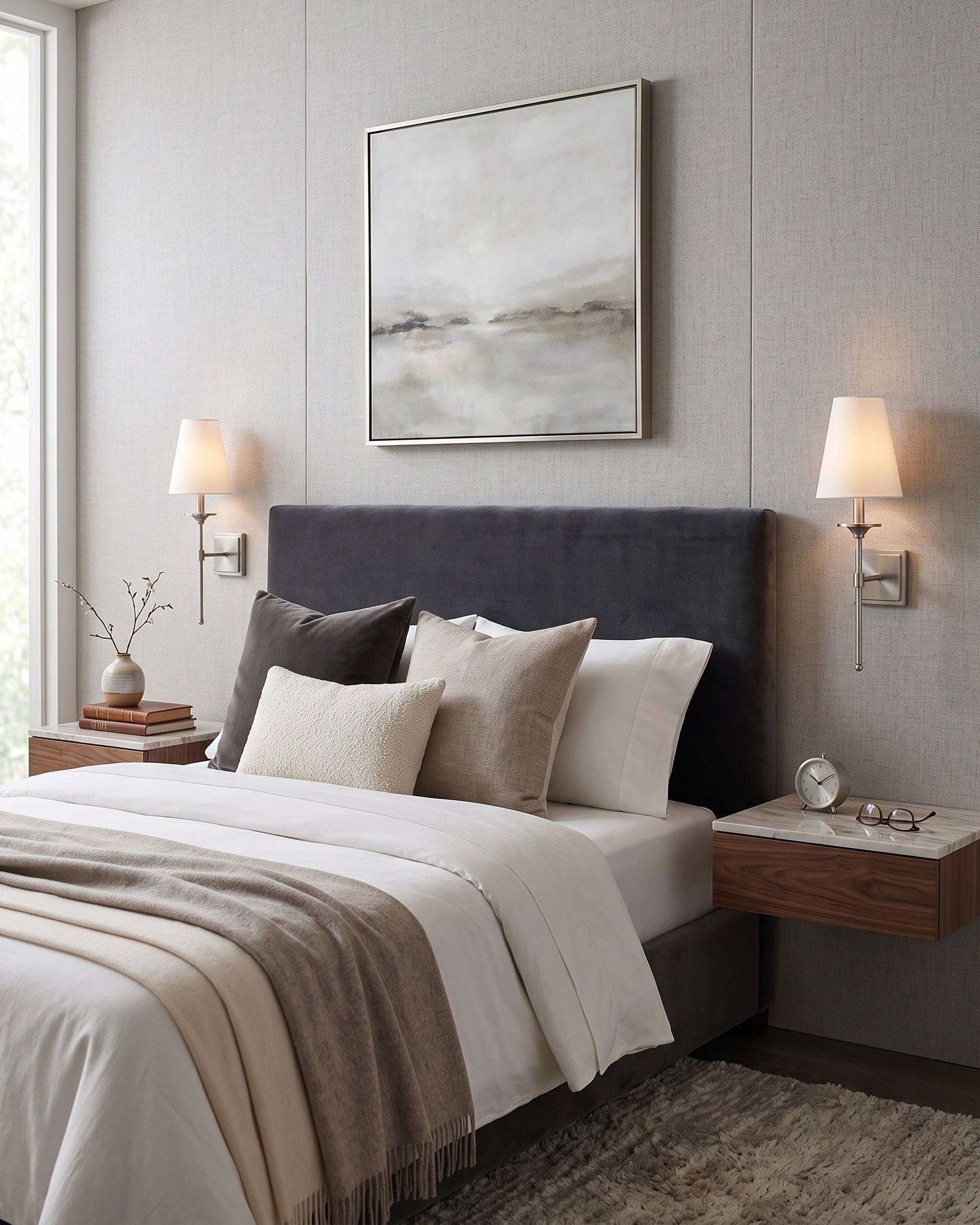 Ida Classic Fabric Wall Sconce