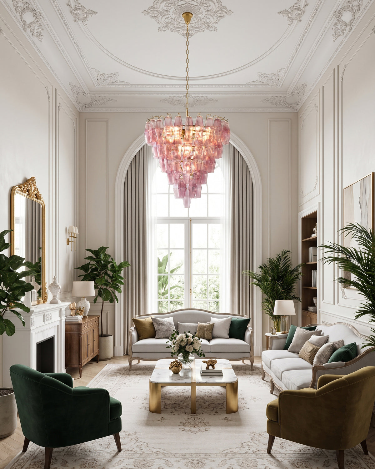 Ilona Cascading Glass Chandelier