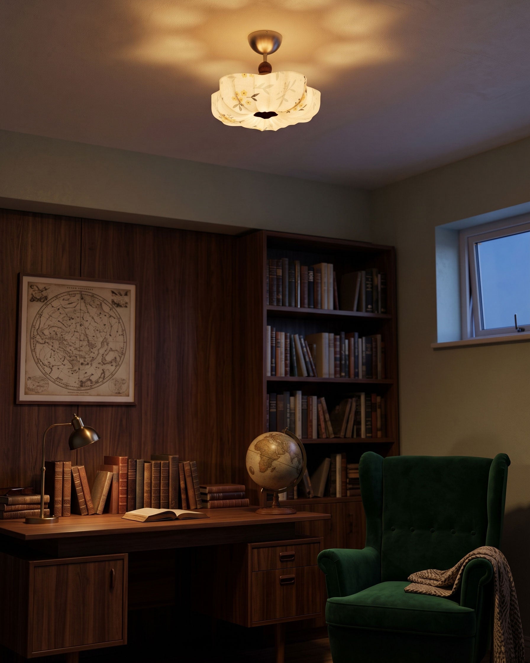 Imogen Botanical Flush Mount