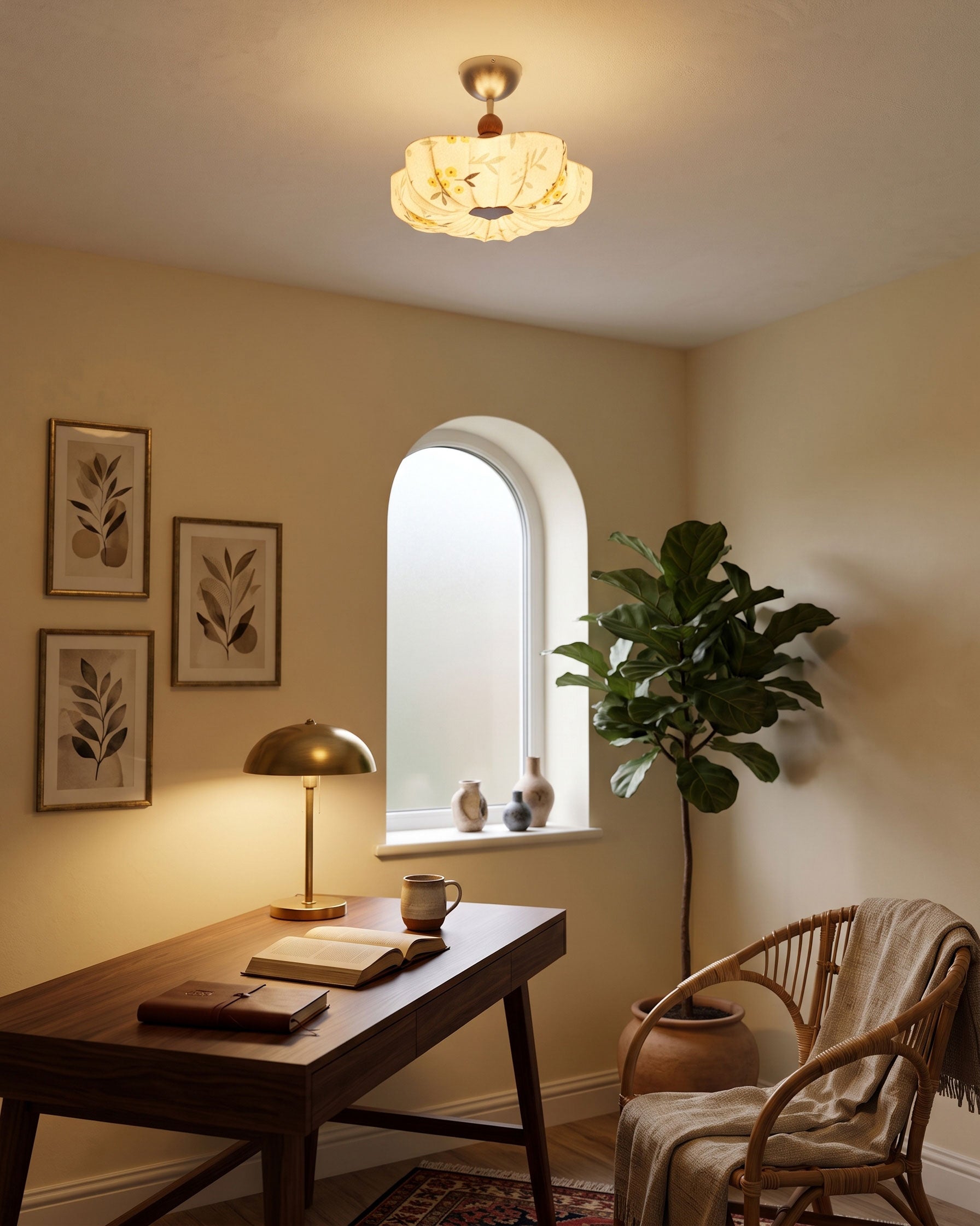 Imogen Botanical Flush Mount