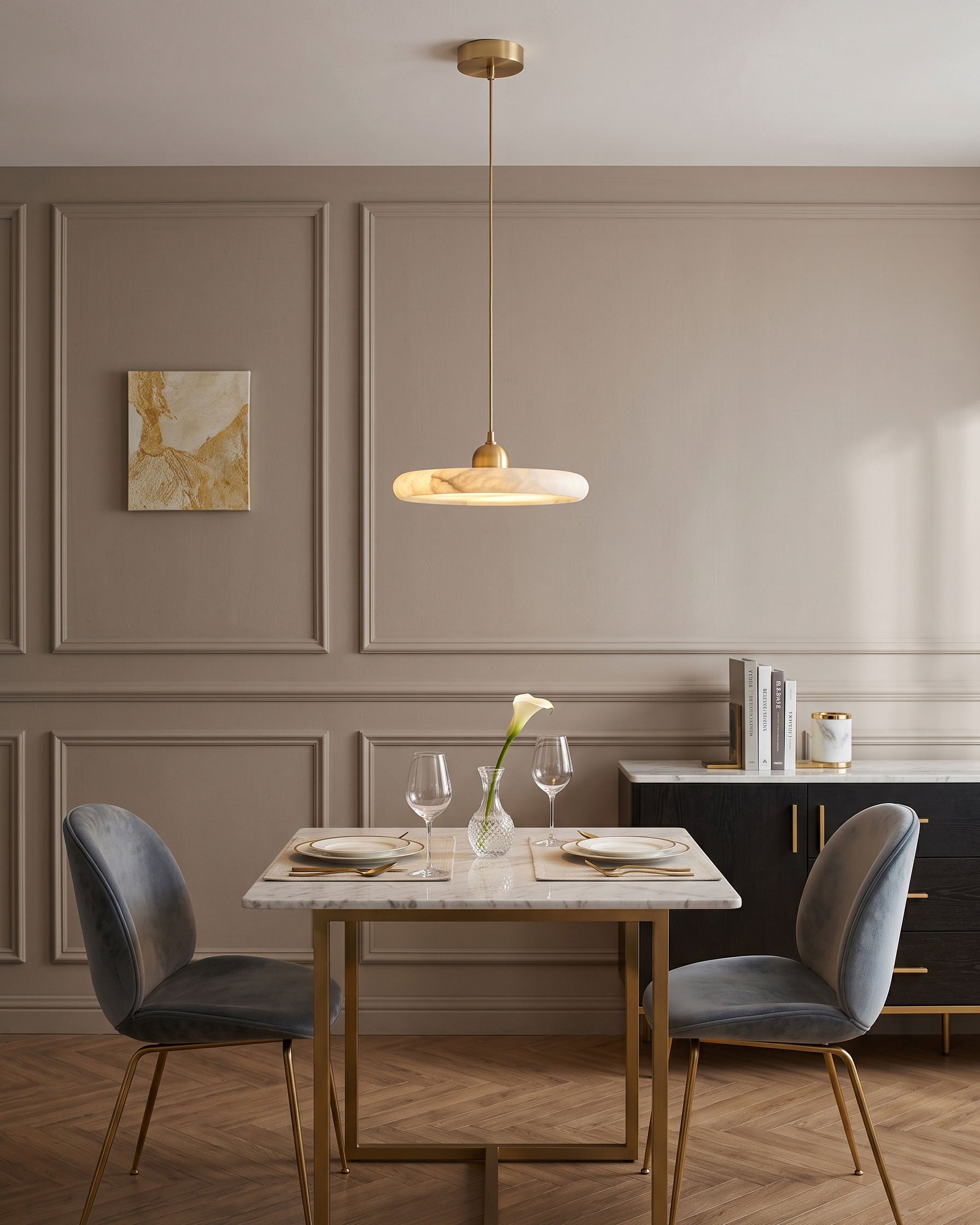 Inigo Slim Alabaster Pendelleuchte