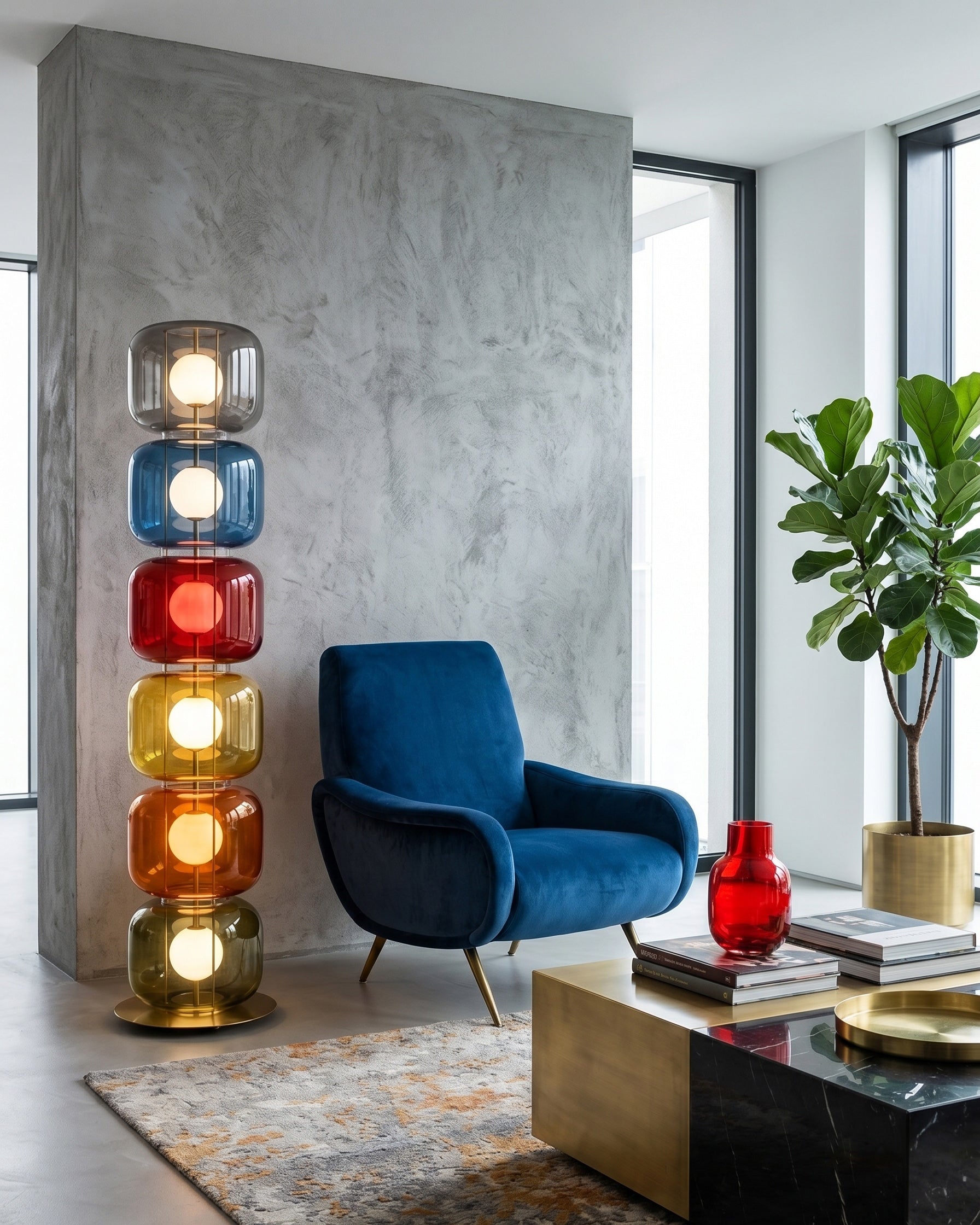Jasper Colorblock Floor Lamp