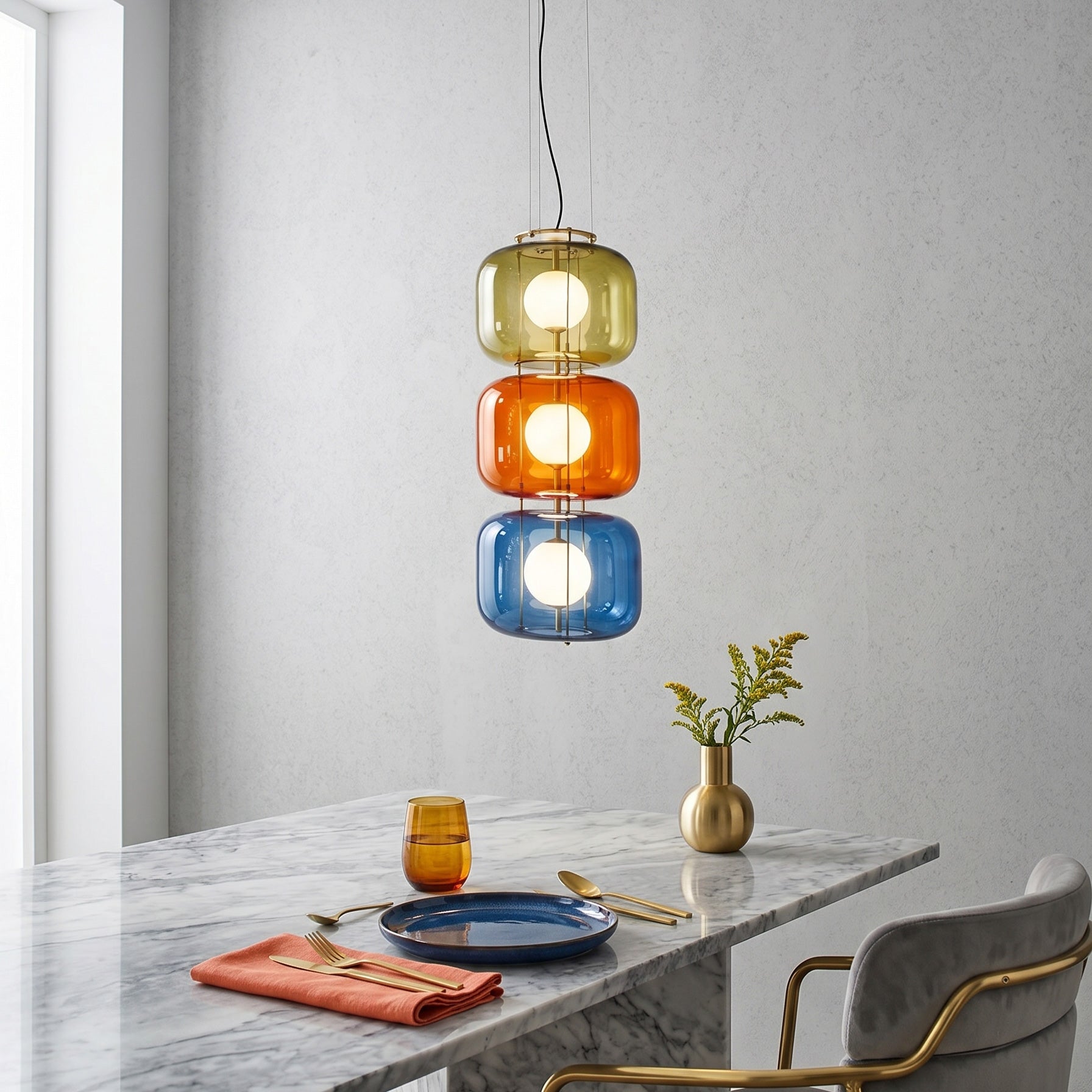 Jasper Colorblock Pendant Light