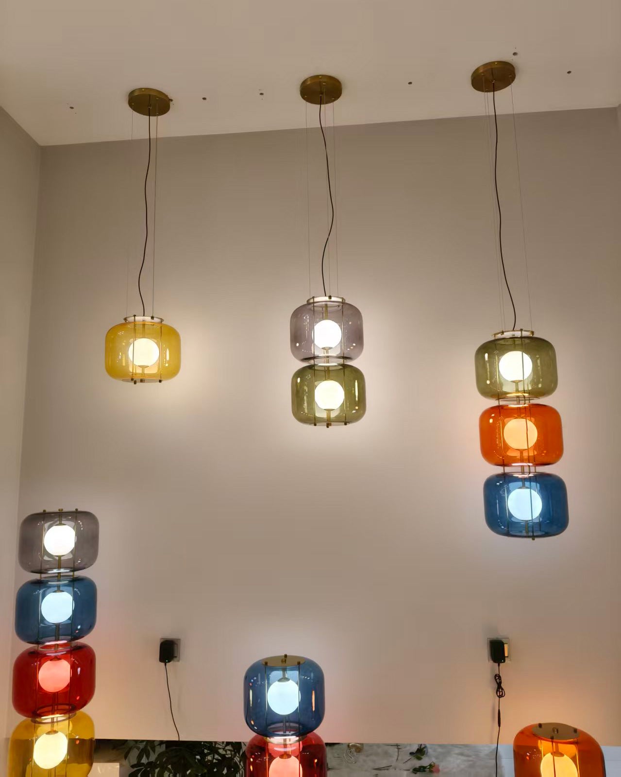 Jasper Colorblock Pendant Light