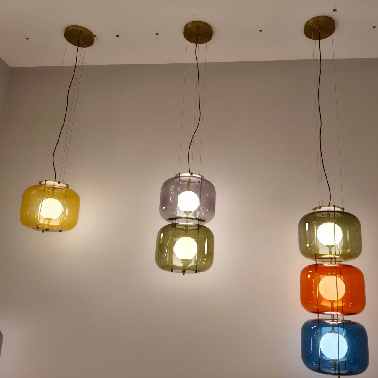 Jasper Colorblock Pendant Light
