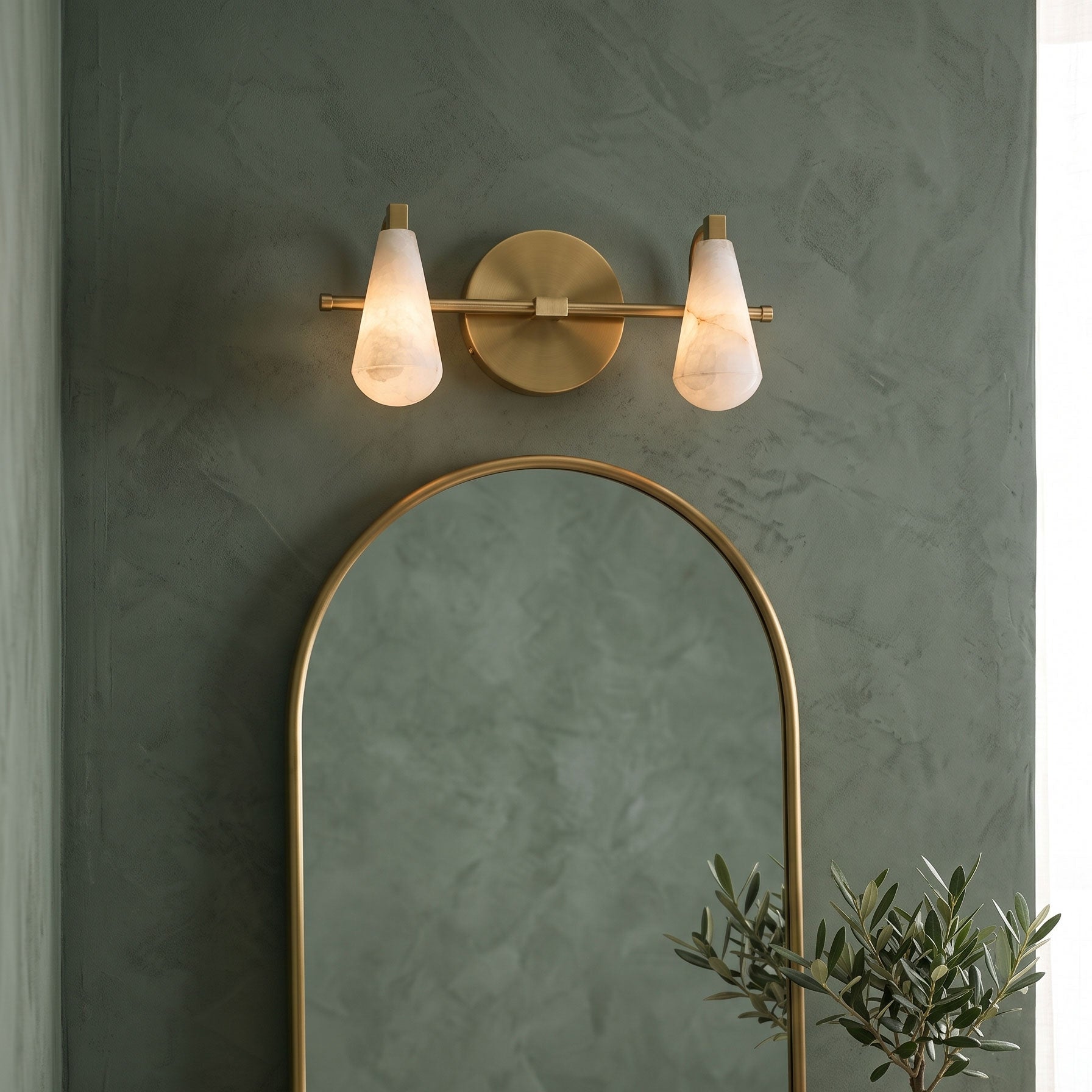 Jethro Alabaster Wall Sconce