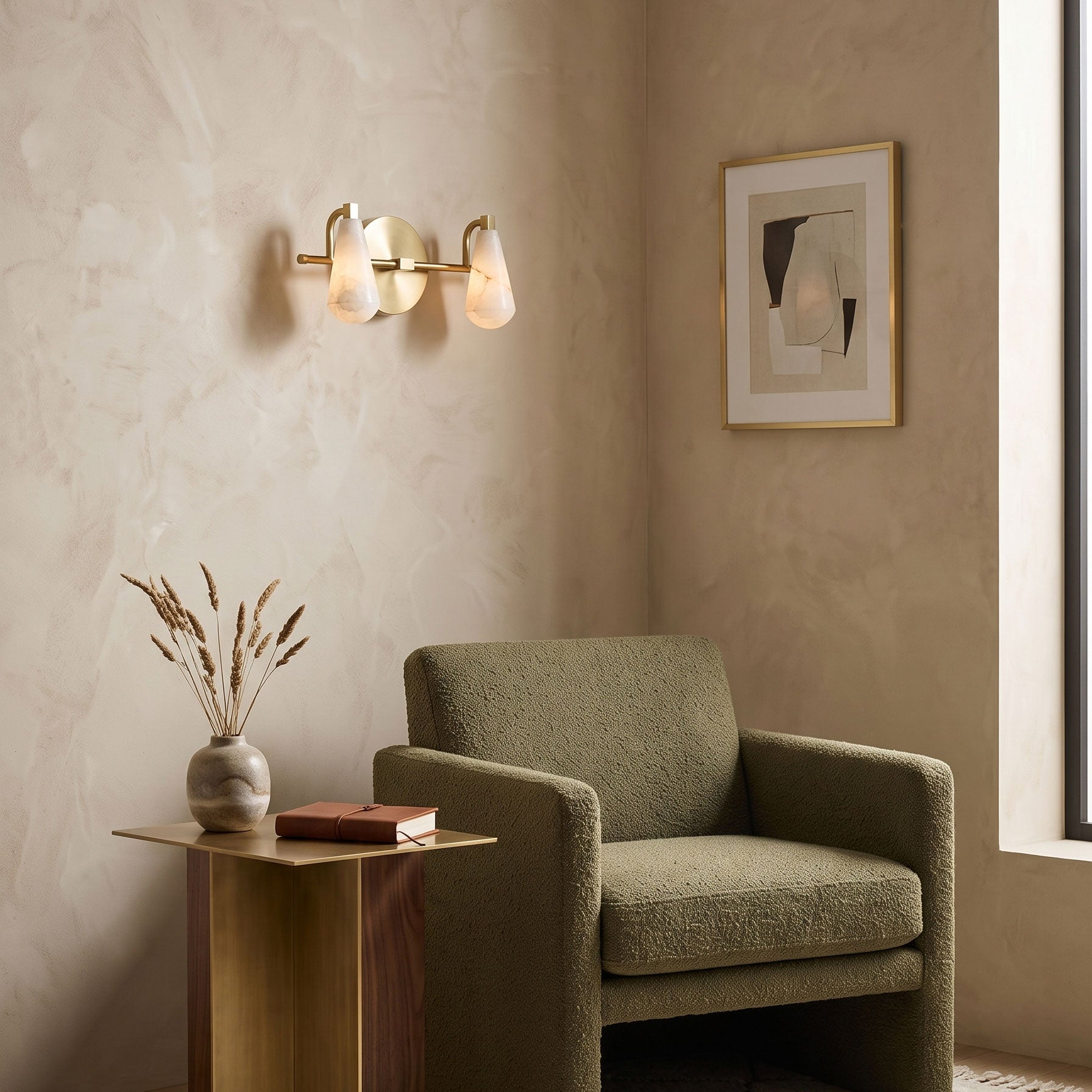 Jethro Alabaster Wall Sconce