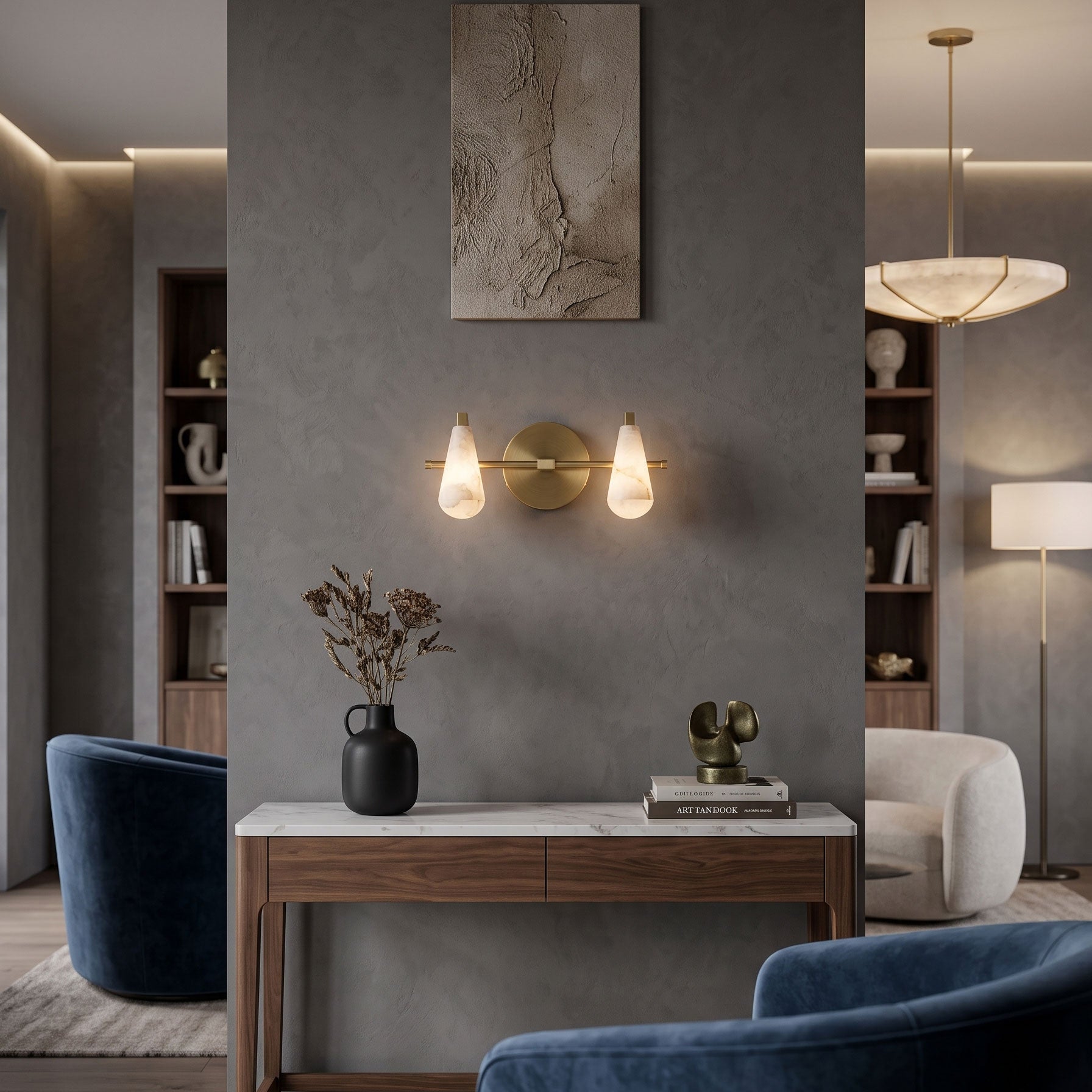 Jethro Alabaster Wall Sconce