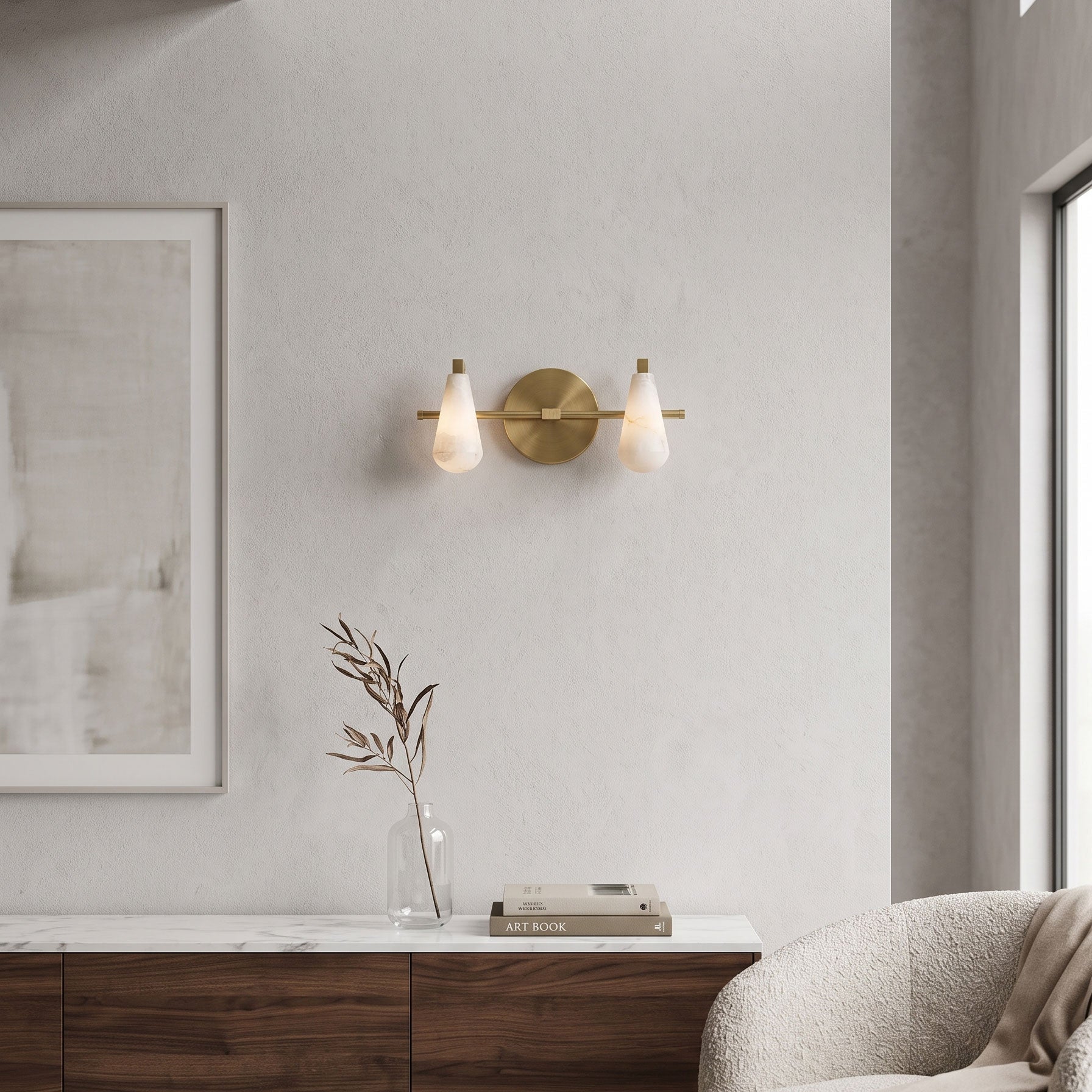 Jethro Alabaster Wall Sconce