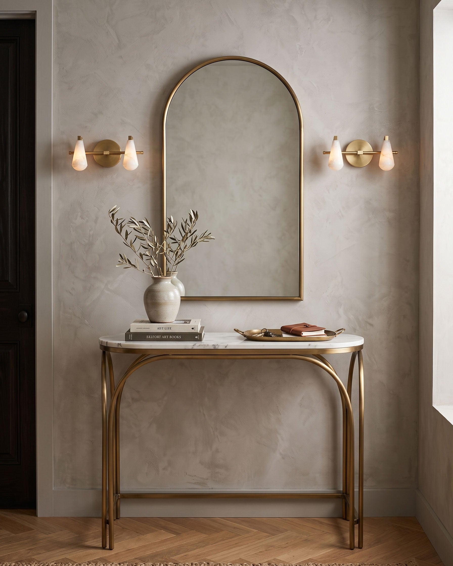 Jethro Alabaster Wall Sconce