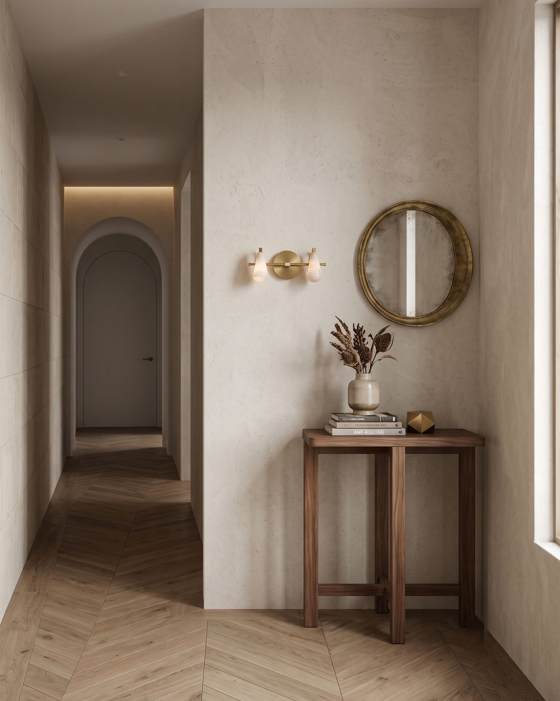 Jethro Alabaster Wall Sconce