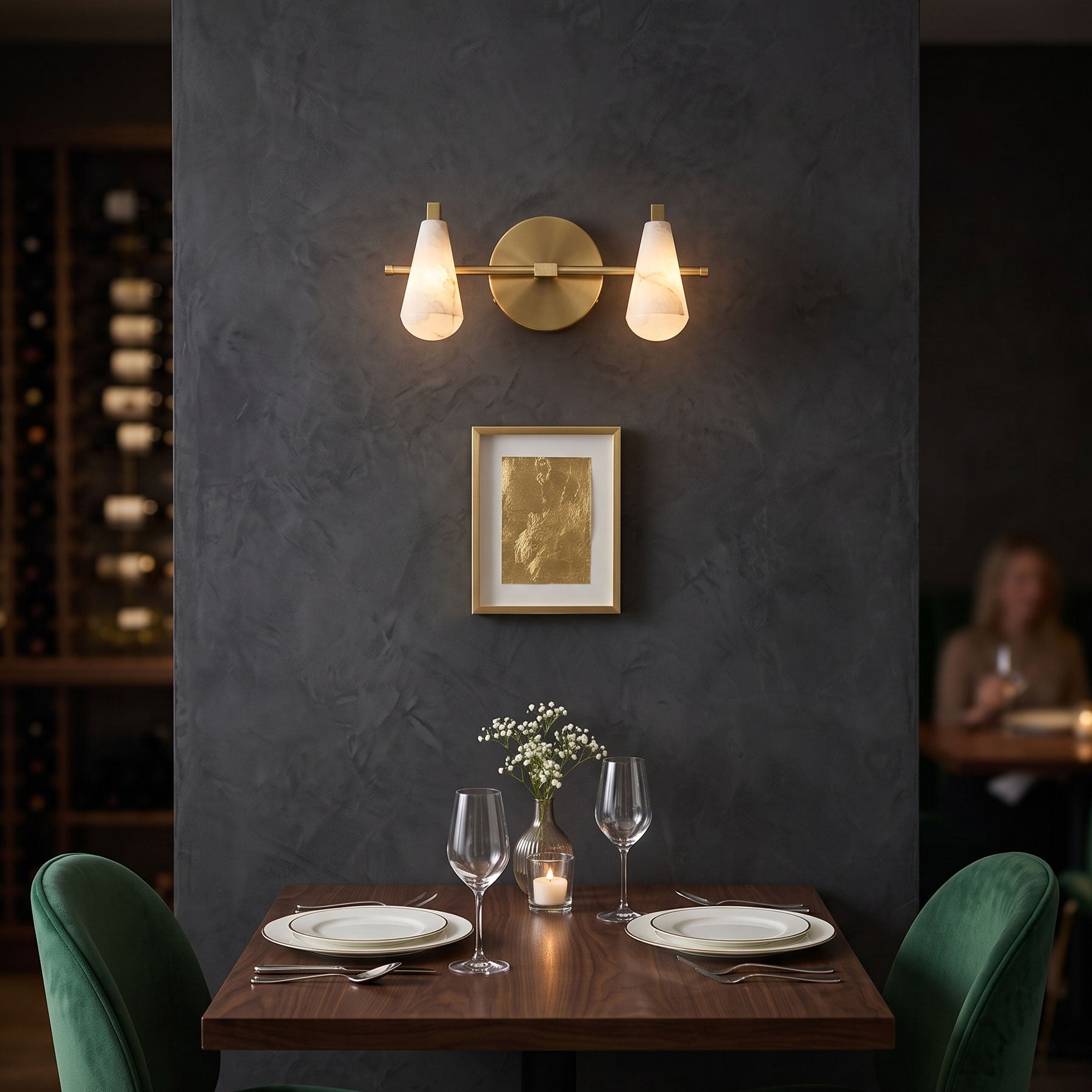Jethro Alabaster Wall Sconce