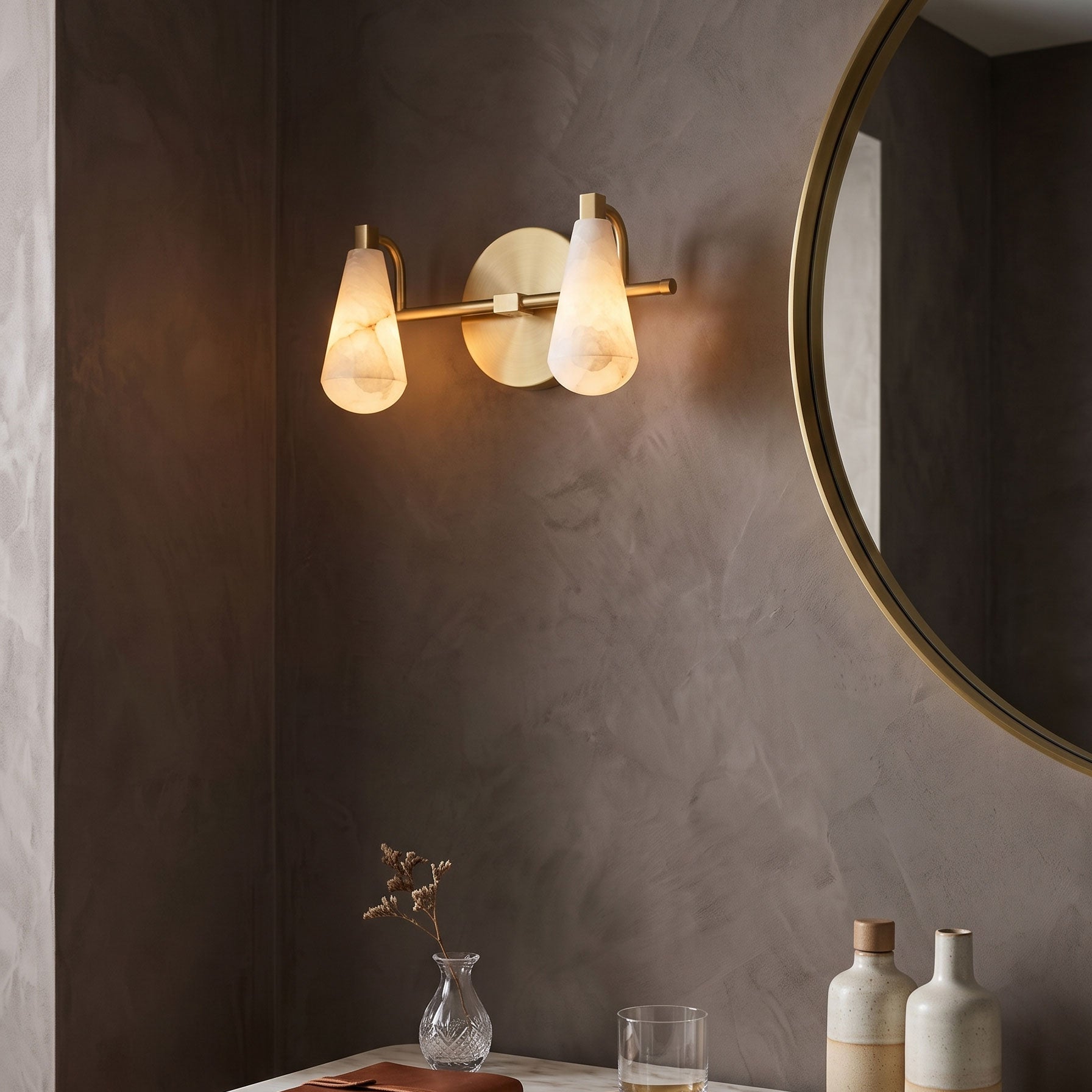 Jethro Alabaster Wall Sconce