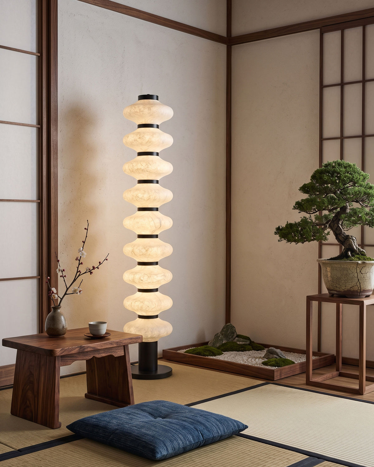 Jett Mulberry Silk Floor Lamp