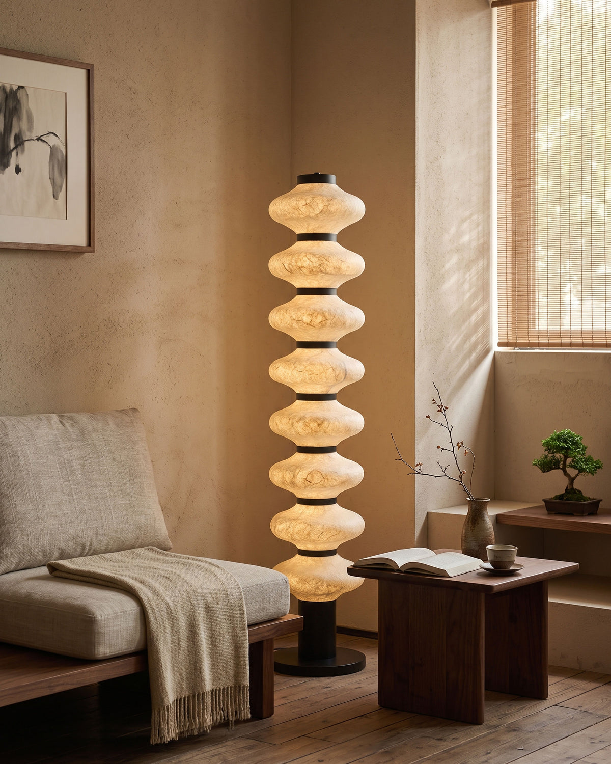Jett Mulberry Silk Floor Lamp