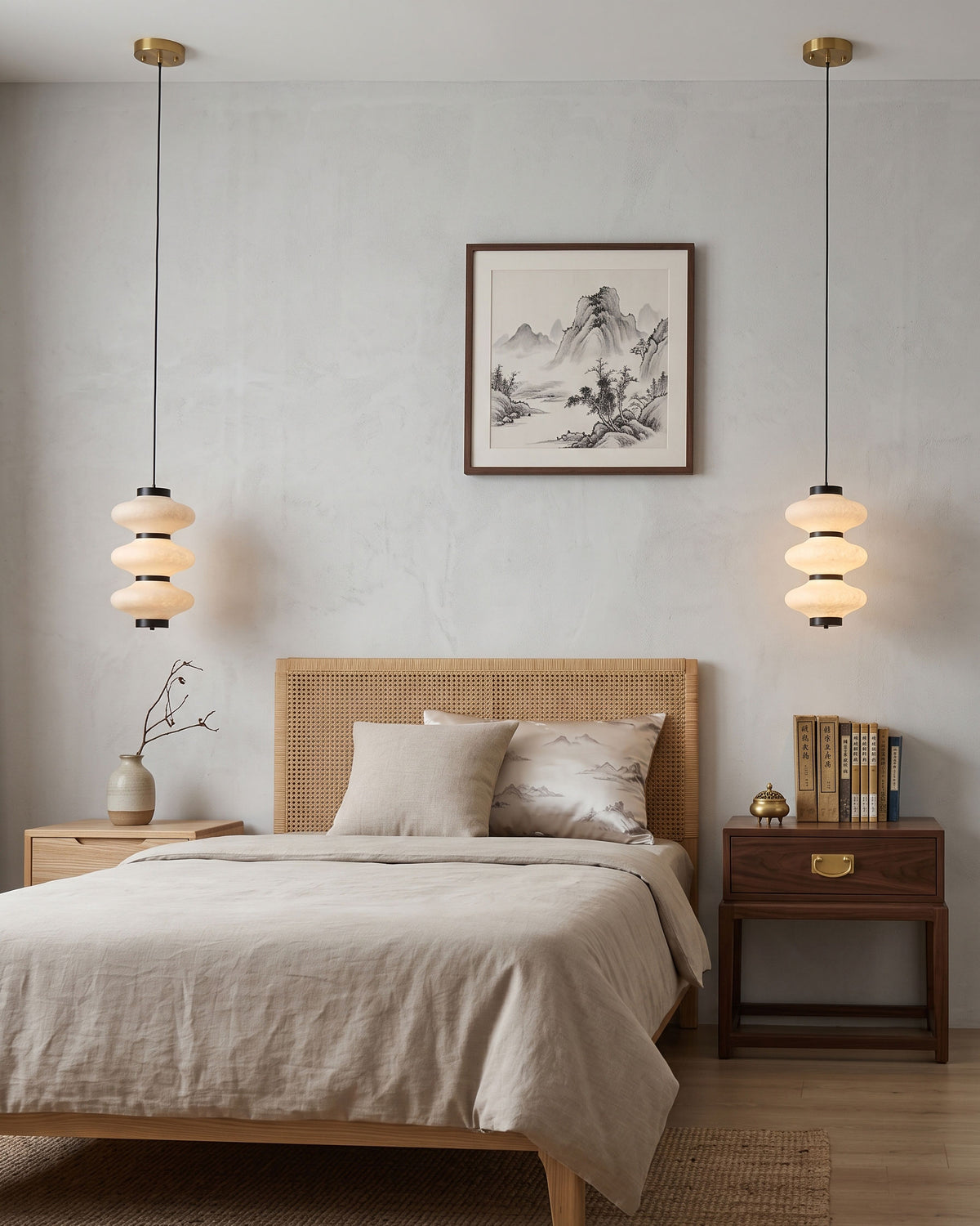 Jett Mulberry Silk Pendant Light