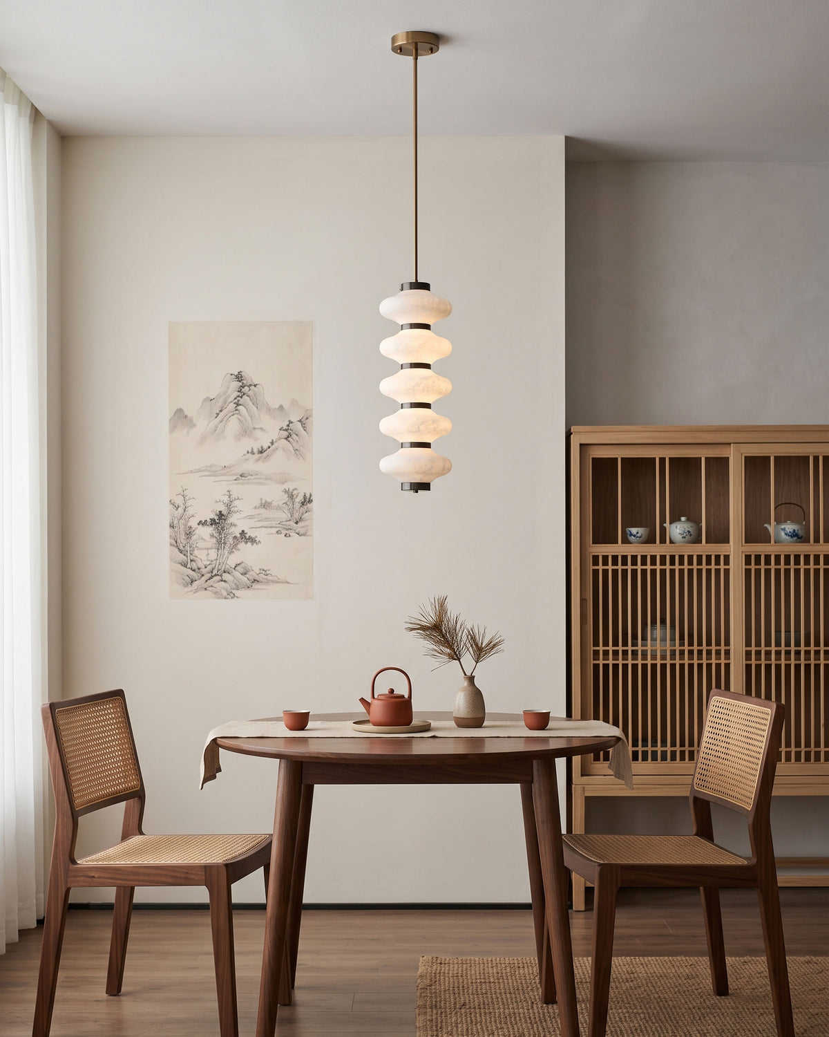 Jett Mulberry Silk Pendant Light